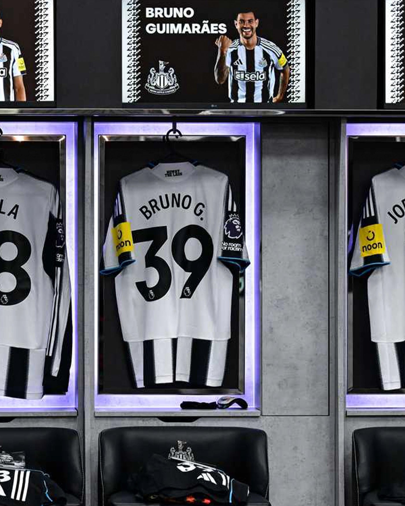 Newcastle United BRUNO G. 25/26 Match Worn Signed Shirt - Nottingham Forest (H)