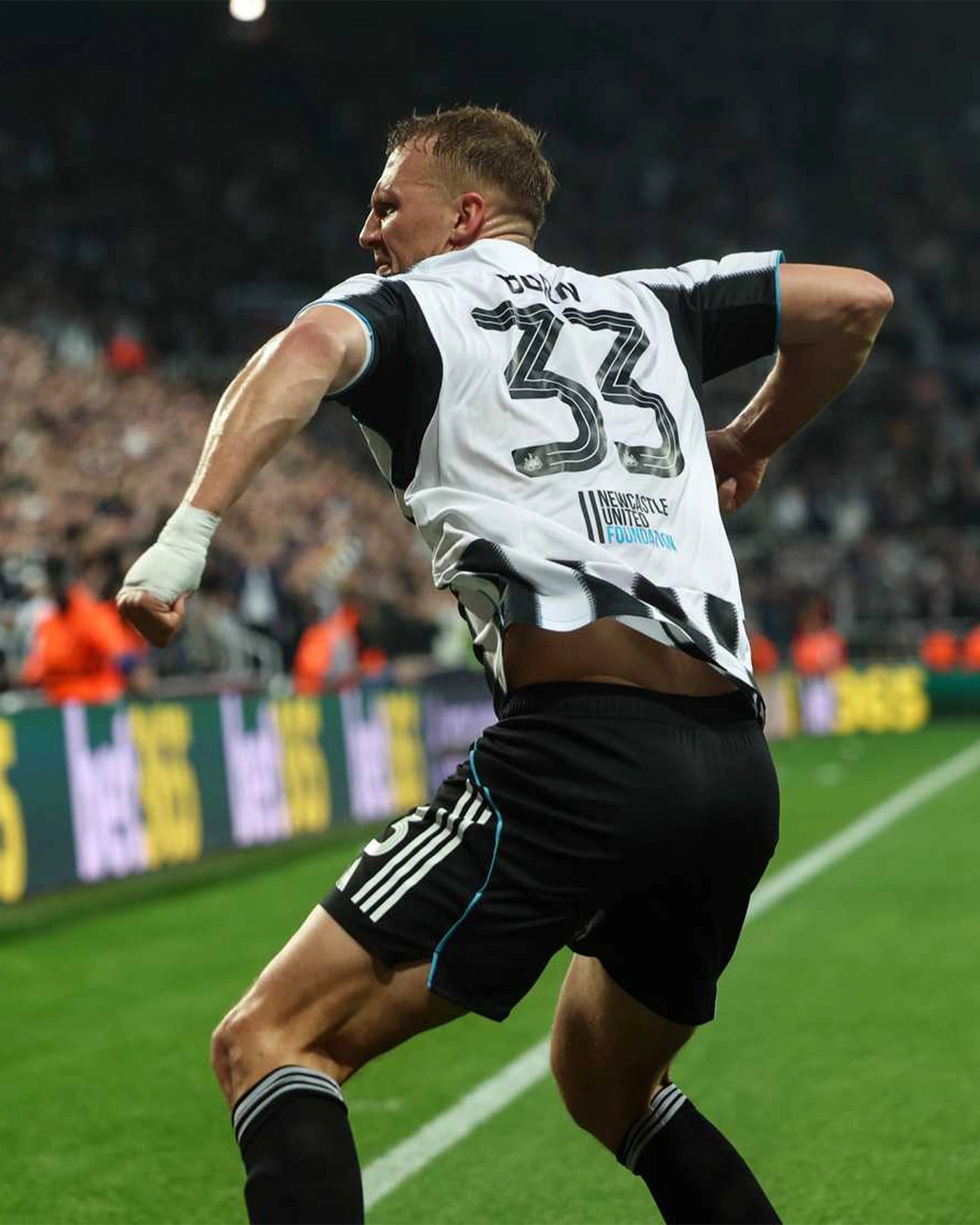 Newcastle United BURN 25/26 Match Worn Signed Shirt - Bilbao (H)