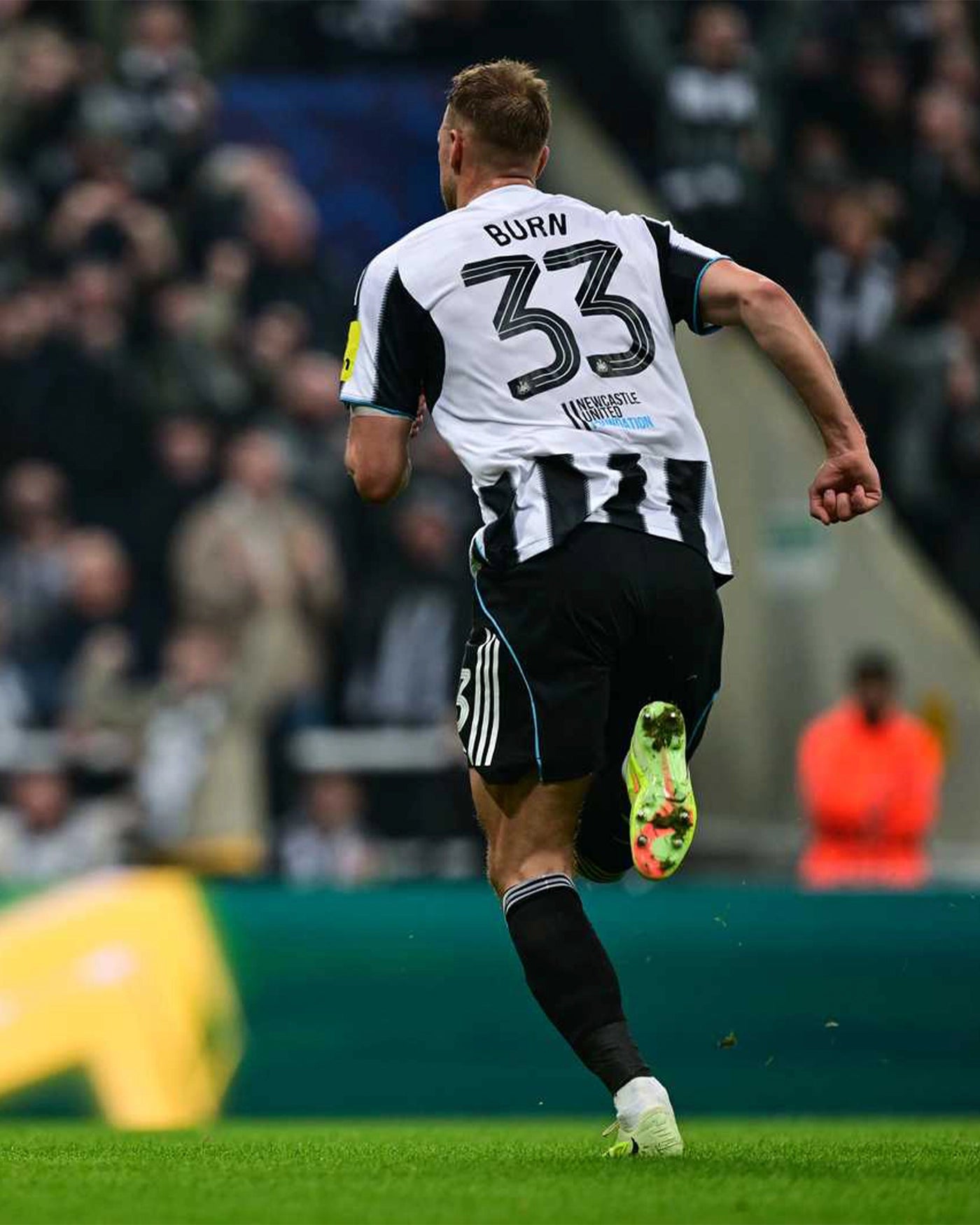 Newcastle United BURN 25/26 Match Worn Signed Shirt - Bilbao (H)