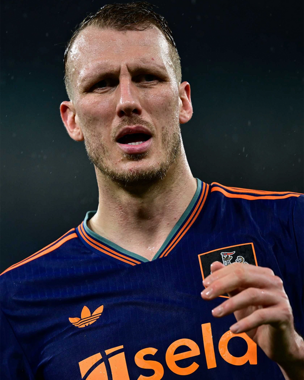 Newcastle United BURN 25/26 Match Worn Shirt - Manchester City (A)