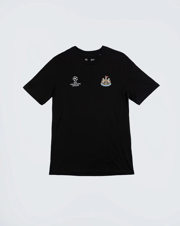 Newcastle United Champions League 25/26 Kids' Black T-Shirt
