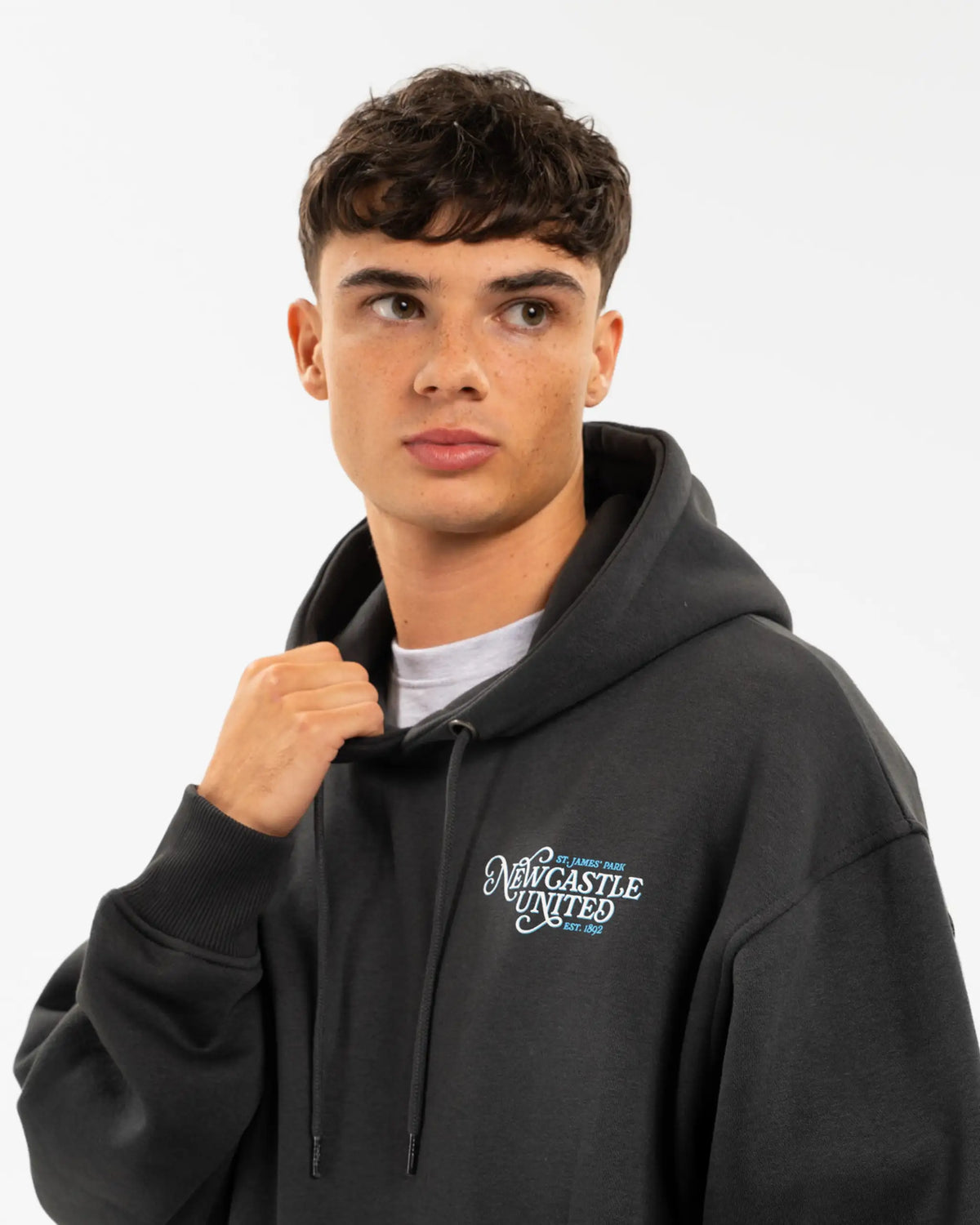 Newcastle United Men's Charcoal NUFC Adore Graphic Hoodie