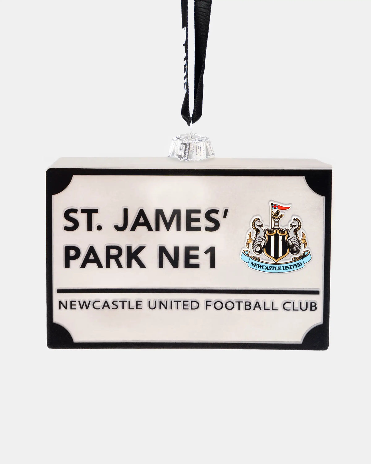 Newcastle United Street Sign Christmas Bauble