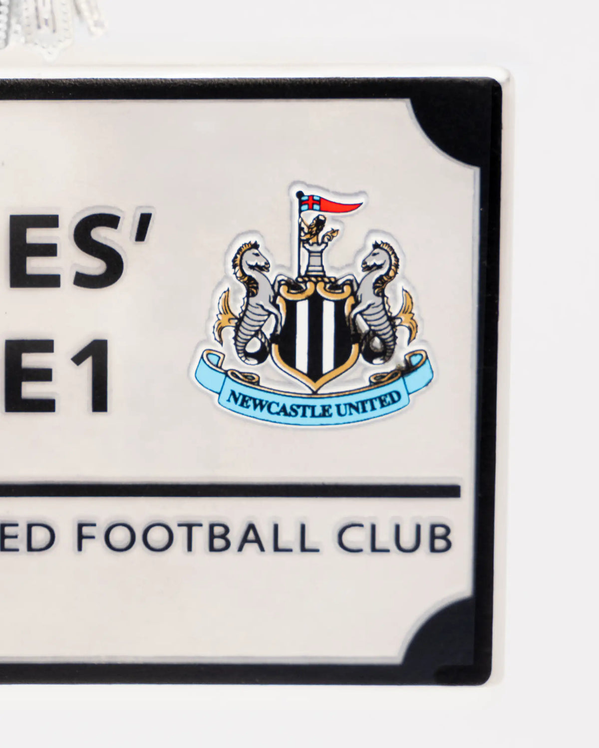 Newcastle United Street Sign Christmas Bauble
