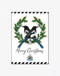 Newcastle United Magpies Christmas Card