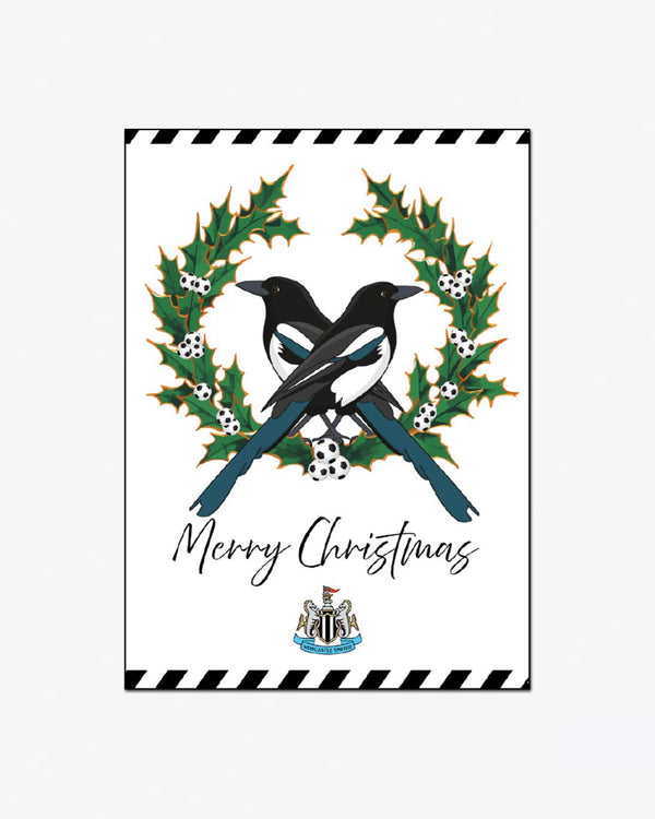 Newcastle United Magpies Christmas Card