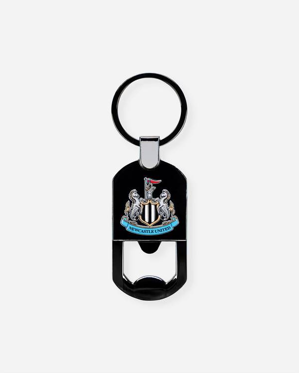 Newcastle United Black Crest Bottle Opener Keyring