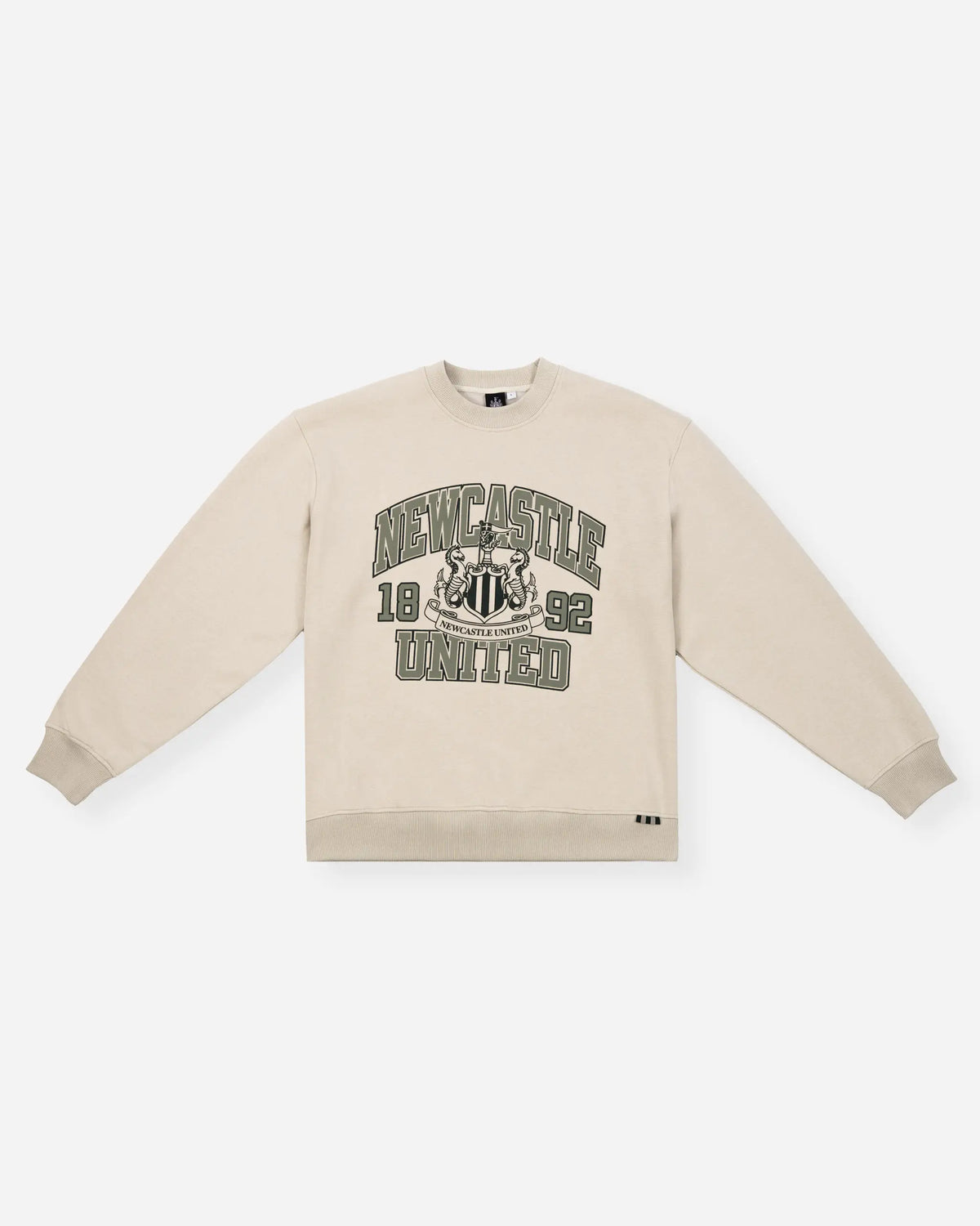 Newcastle United Men's Sand Graphic Crest Sweater