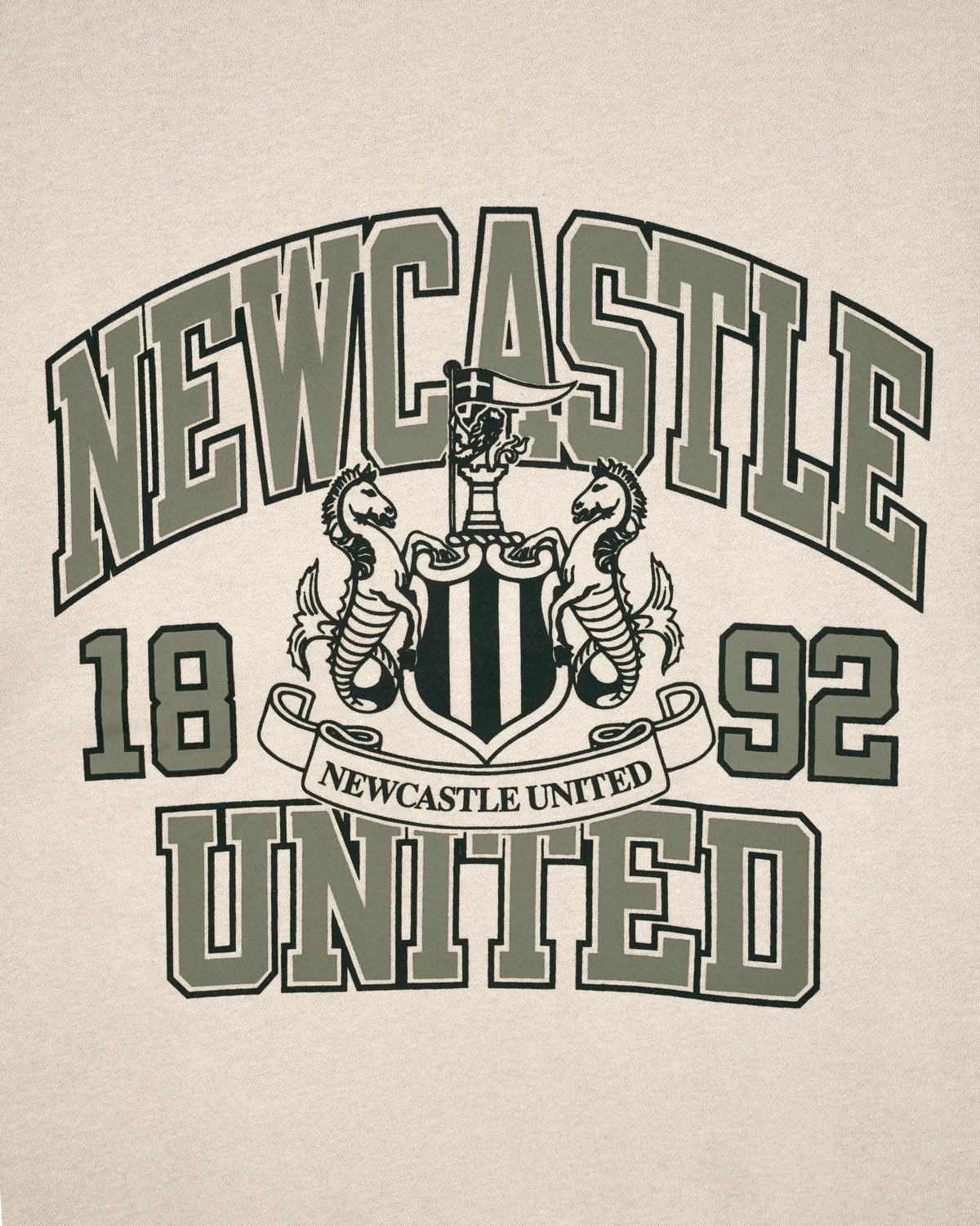 Newcastle United Men's Sand Graphic Crest Sweater