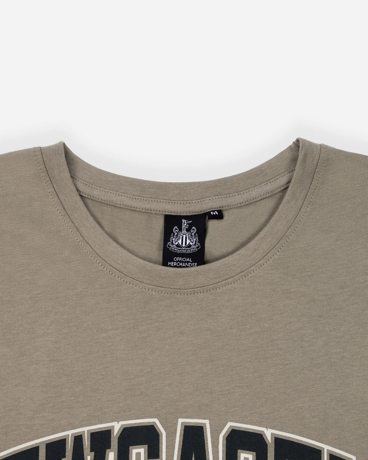 Newcastle United Men's Olive Green Graphic Crest T-Shirt