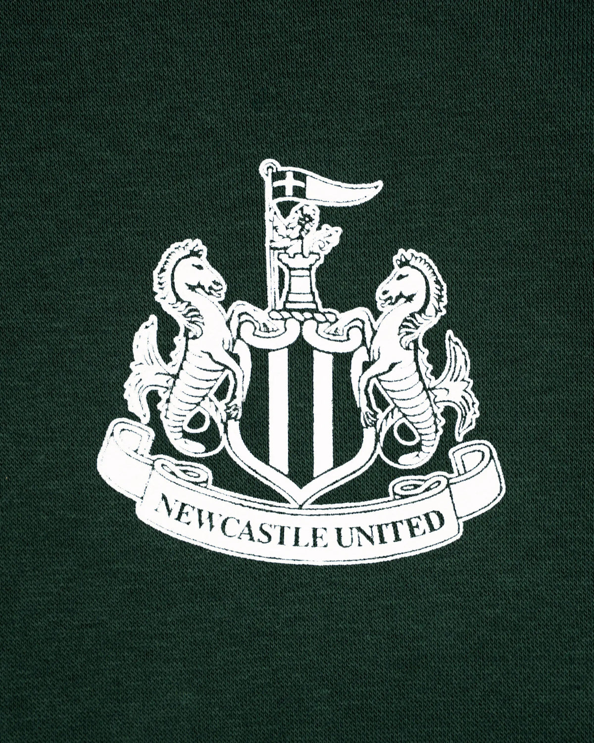 Newcastle United Men's Forest Green Graphic Crest Hoodie