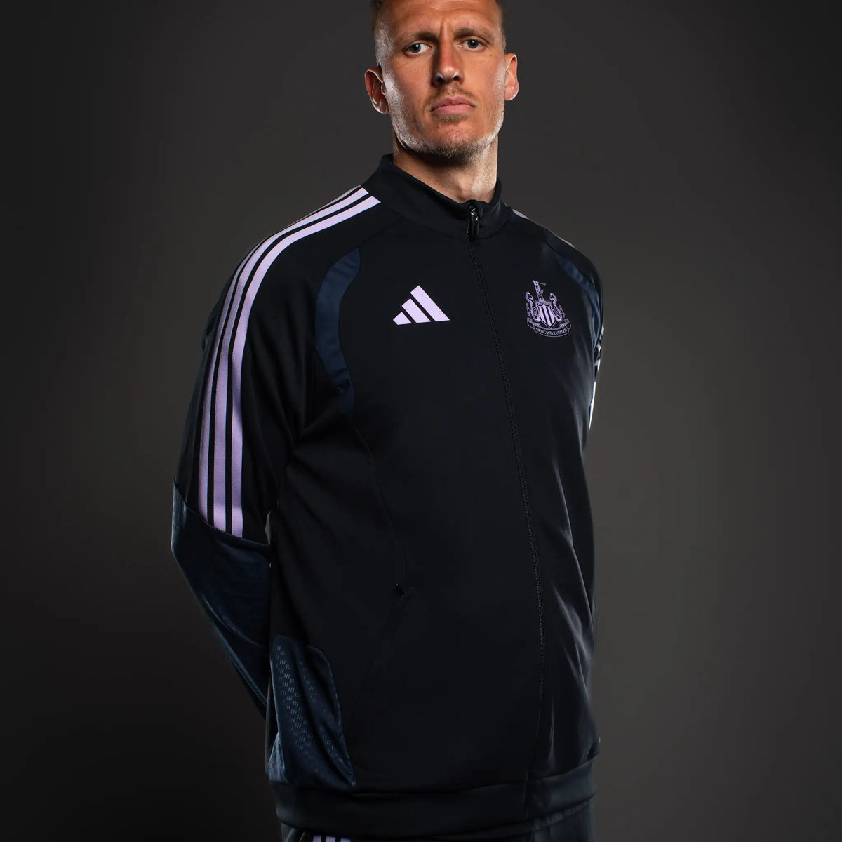 Newcastle United adidas 26/27 Players Range Black Zip Up Jacket