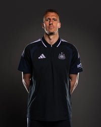Newcastle United adidas 26/27 Players Range Black Polo Shirt