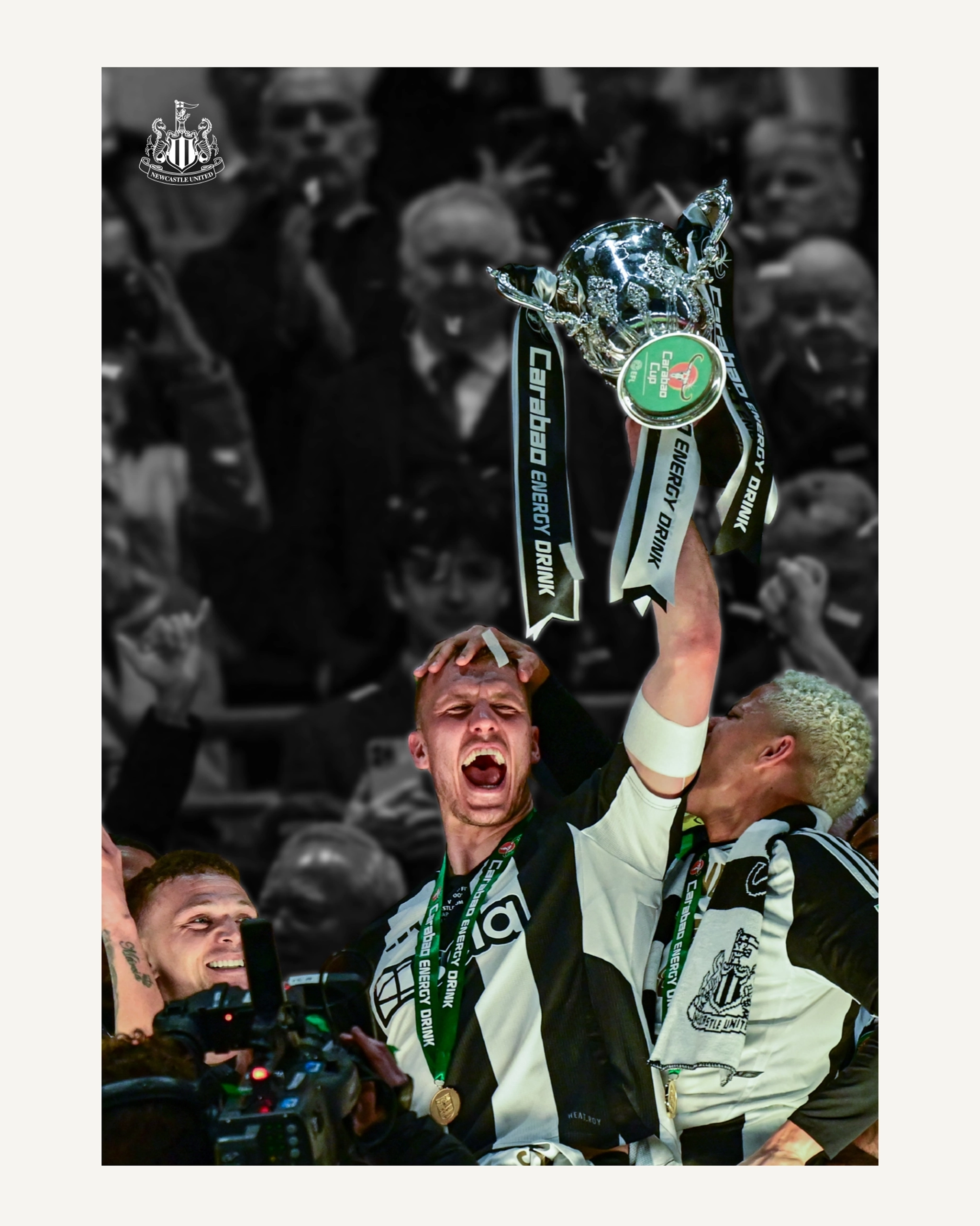 Newcastle United Carabao Cup Winners 2025 Dan Burn Poster