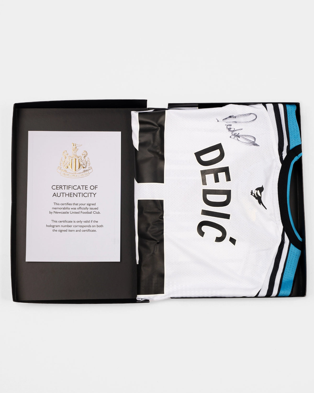 Newcastle United DEDIC 26/27 Boxed Signed Authentic Home Shirt