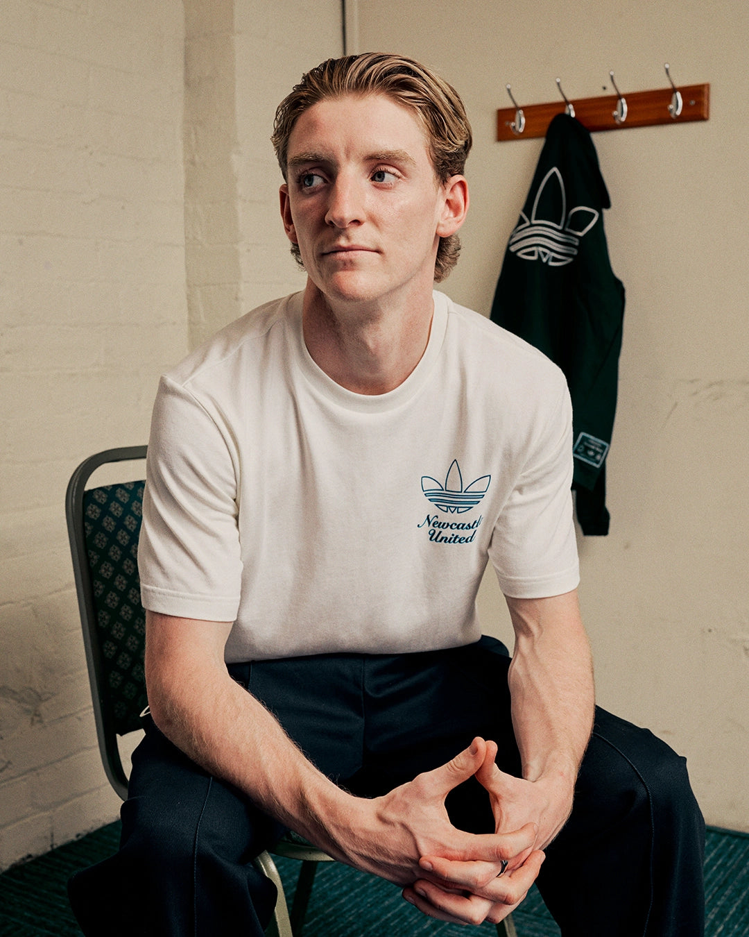 Newcastle United adidas 25/26 Terrace Icons Off White Tee