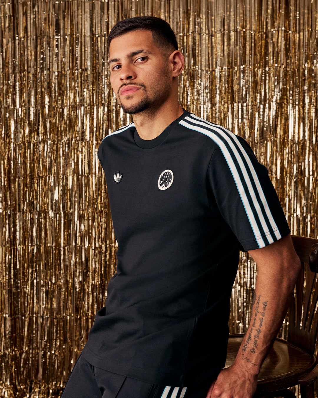 Newcastle United adidas 25/26 Terrace Icons Black Tee