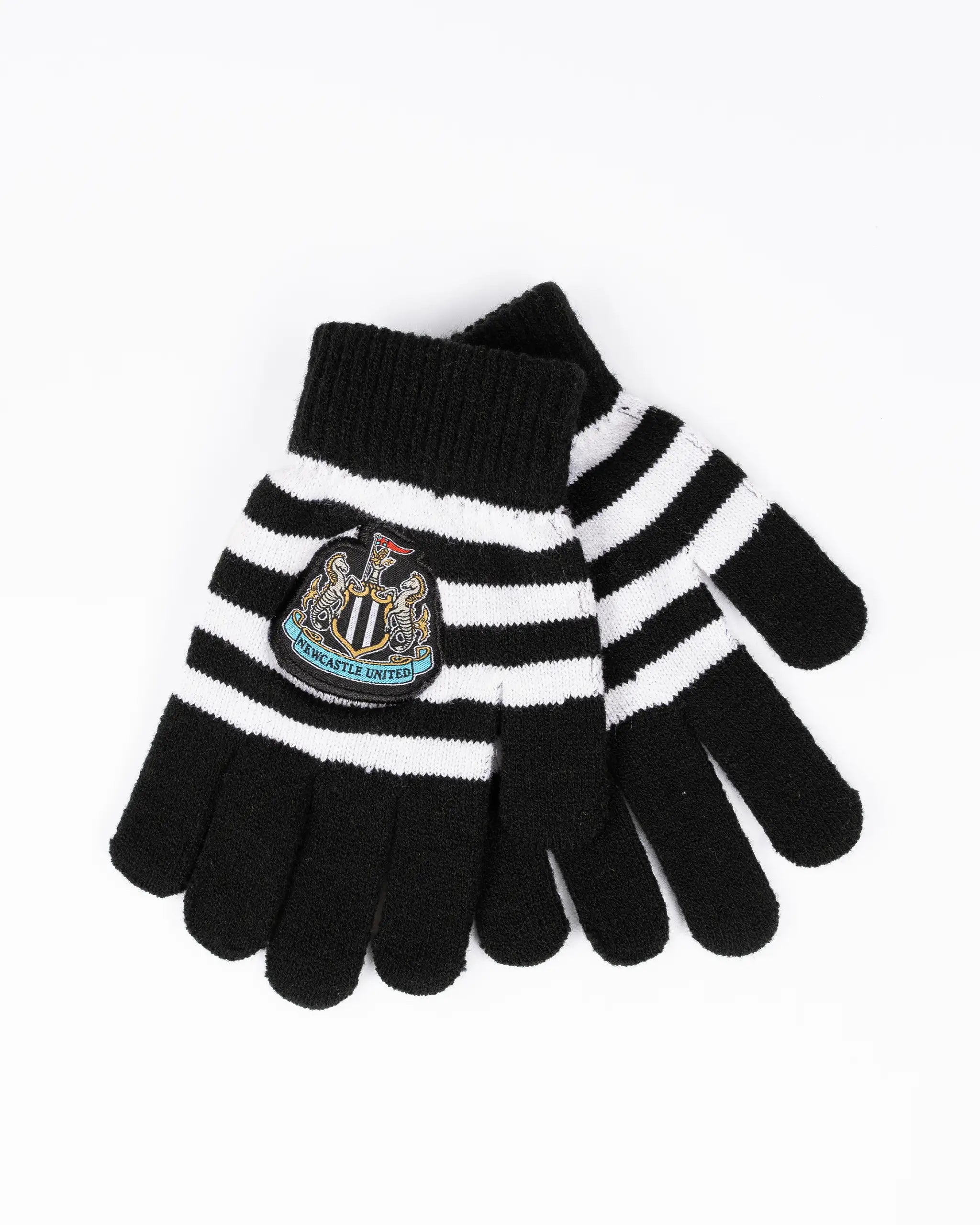 Newcastle United Kids' Striped Knitted Gloves