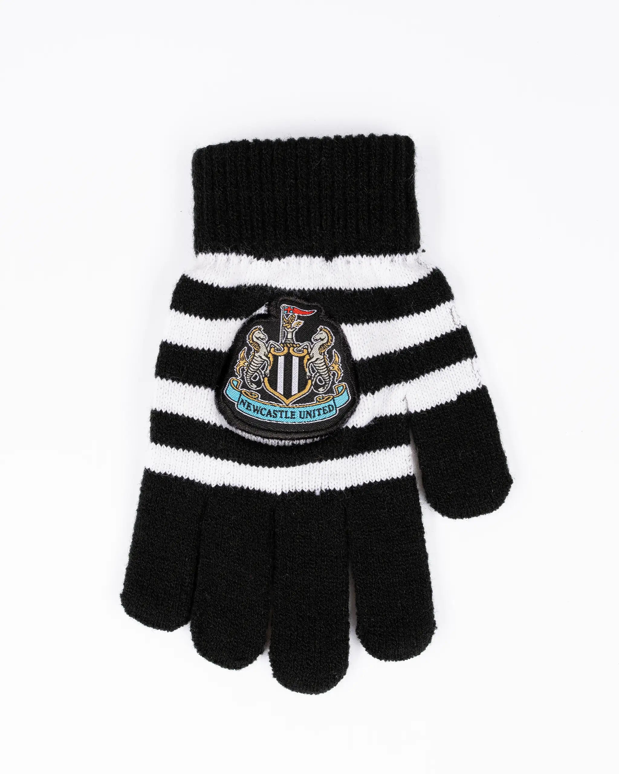 Newcastle United Kids' Striped Knitted Gloves