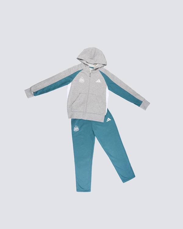 Newcastle United adidas Kid's Grey and Teal Tracksuit