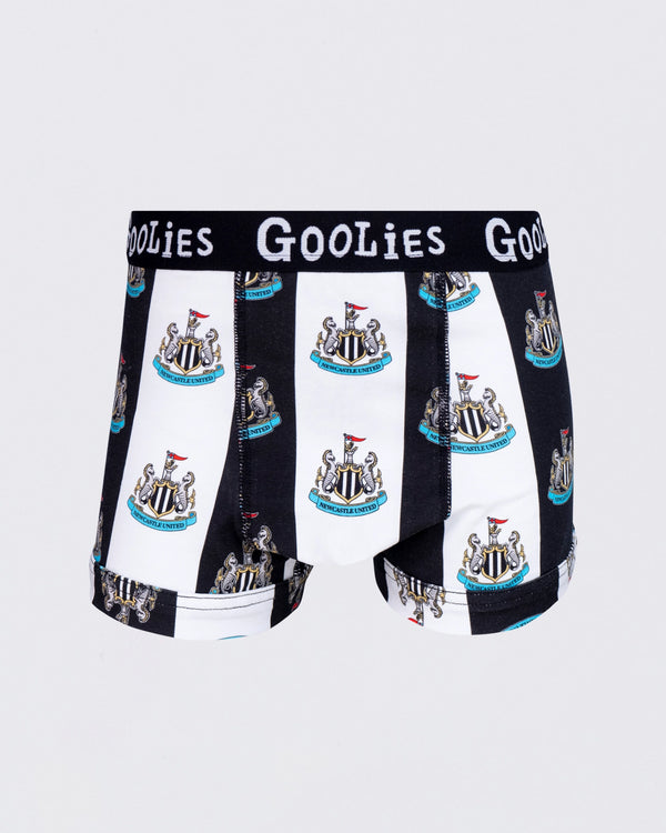 Newcastle United OddBalls Kids' Striped Goolies Boxer Shorts