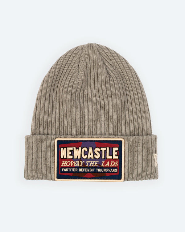Newcastle United New Era Grey Howay The Lads Ribbed Cuff Beanie