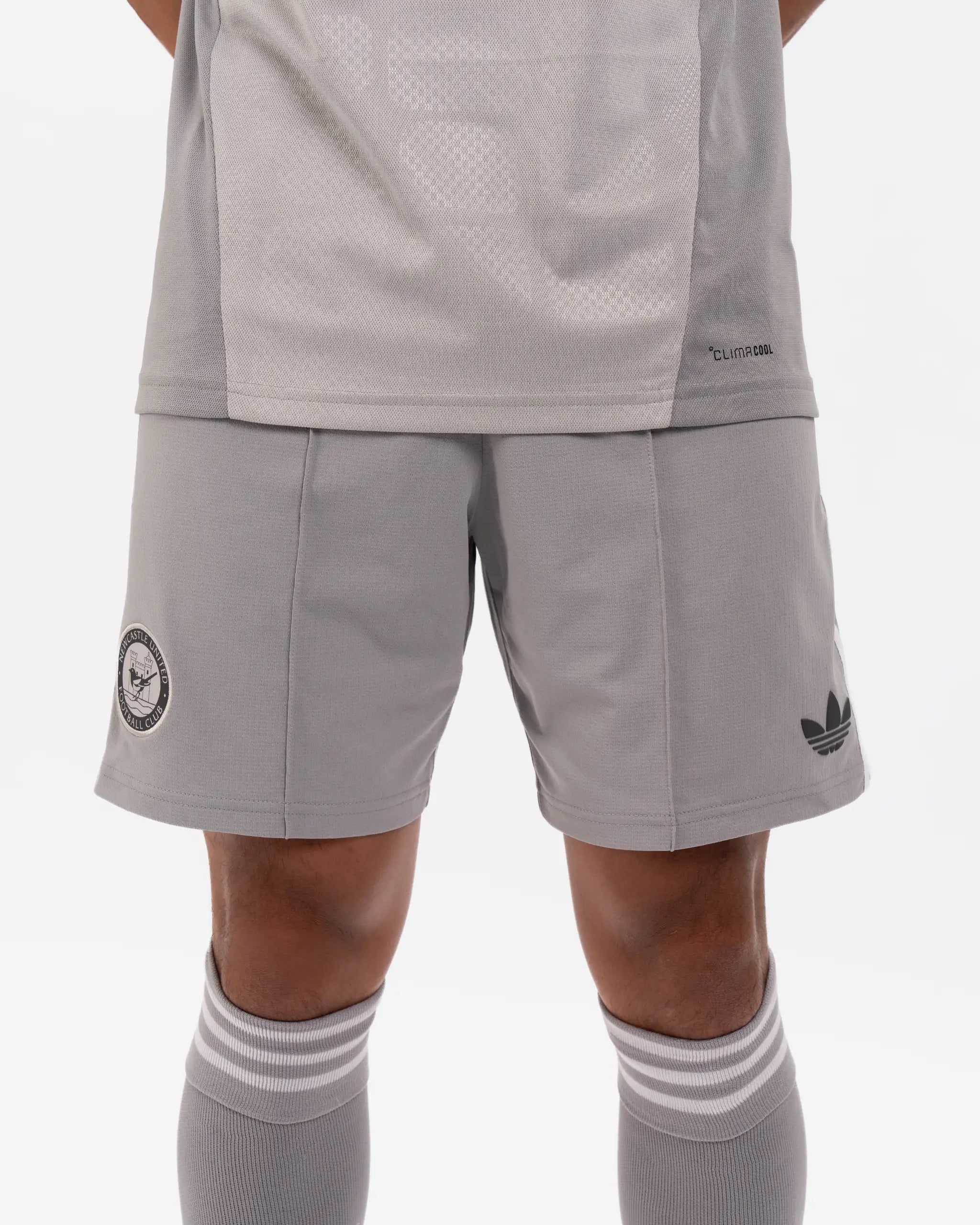 Newcastle United adidas 26/27 Grey Goalkeeper Shorts