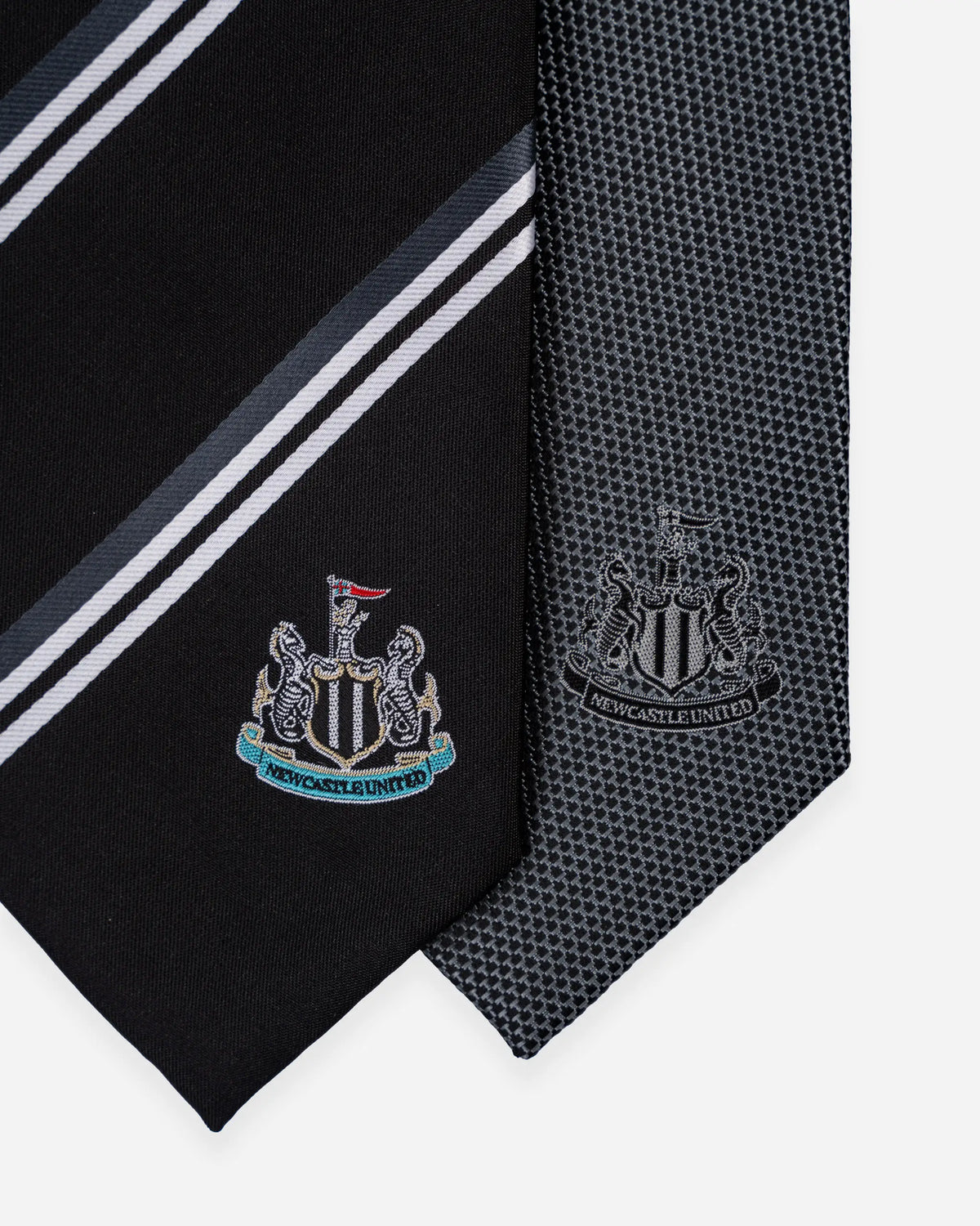 Newcastle United Black & White Striped Tie