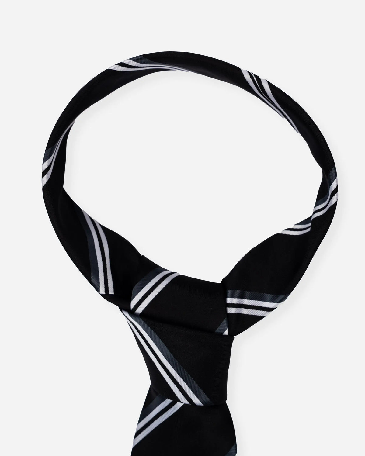 Newcastle United Black & White Striped Tie