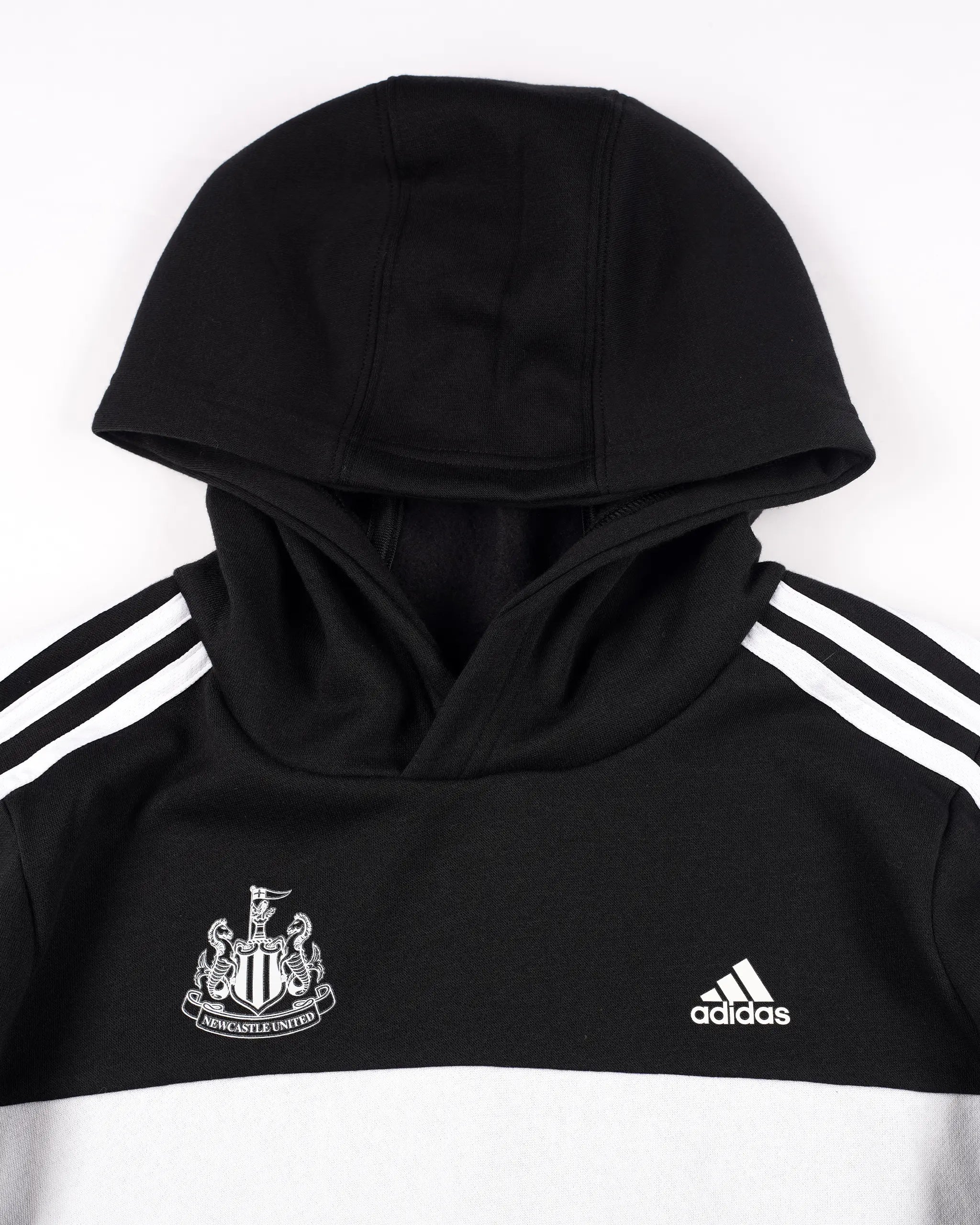 Newcastle United adidas Kids' Tiberio 3-Stripes Colorblock Hoodie