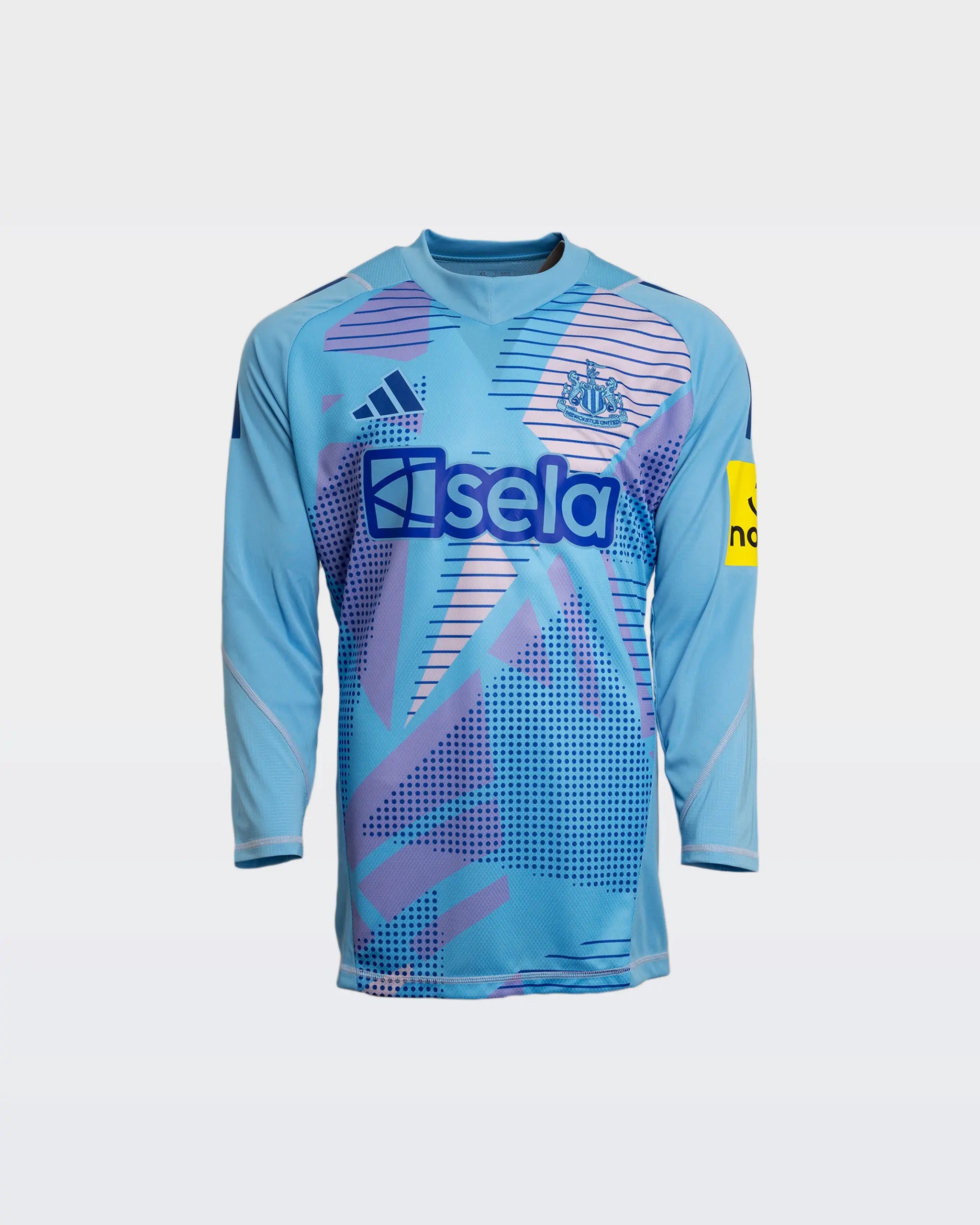 Newcastle United adidas Kids' Blue 24/25 Goalkeeper Long Sleeve Shirt