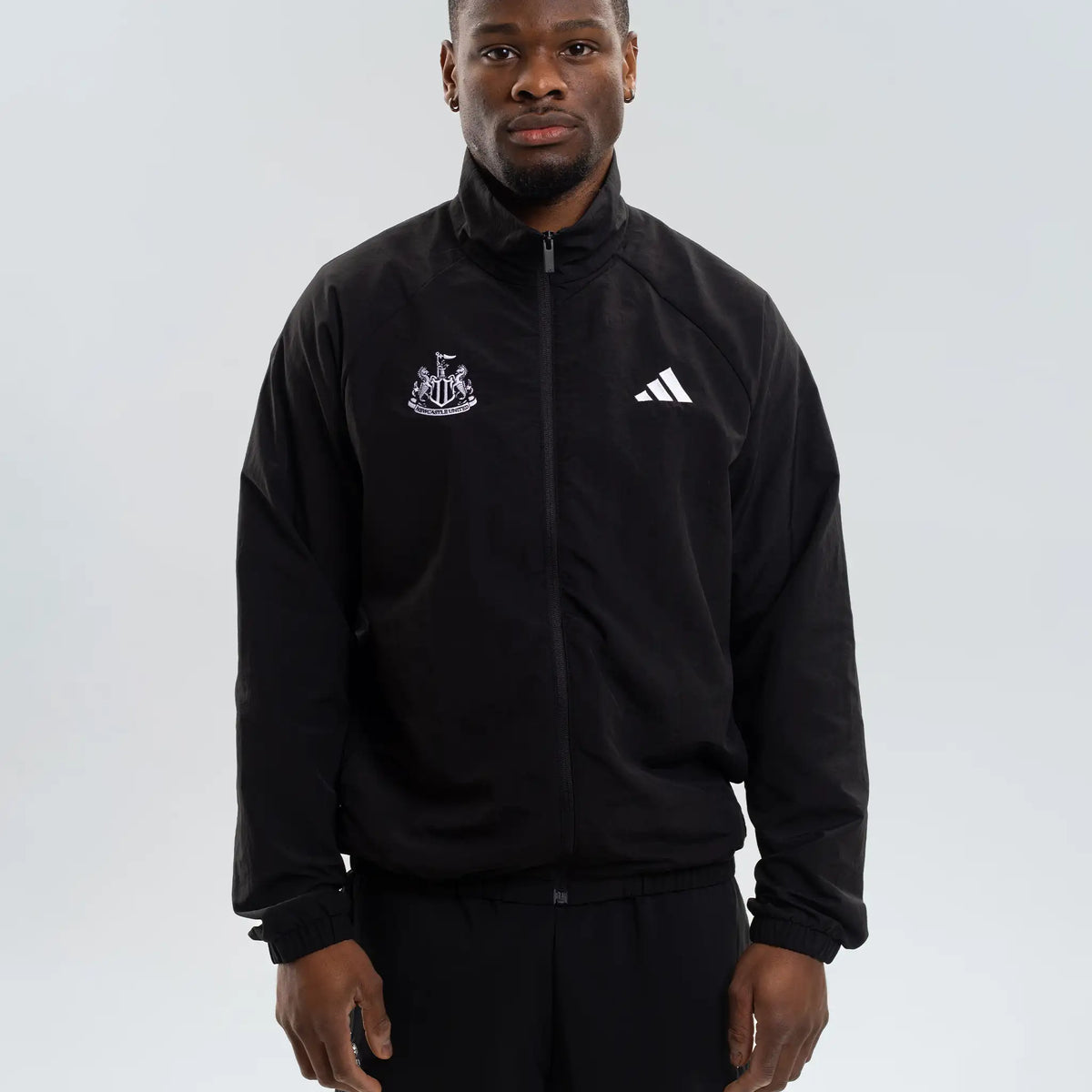 Newcastle United adidas Men's Zip Up Black Nylon Jacket