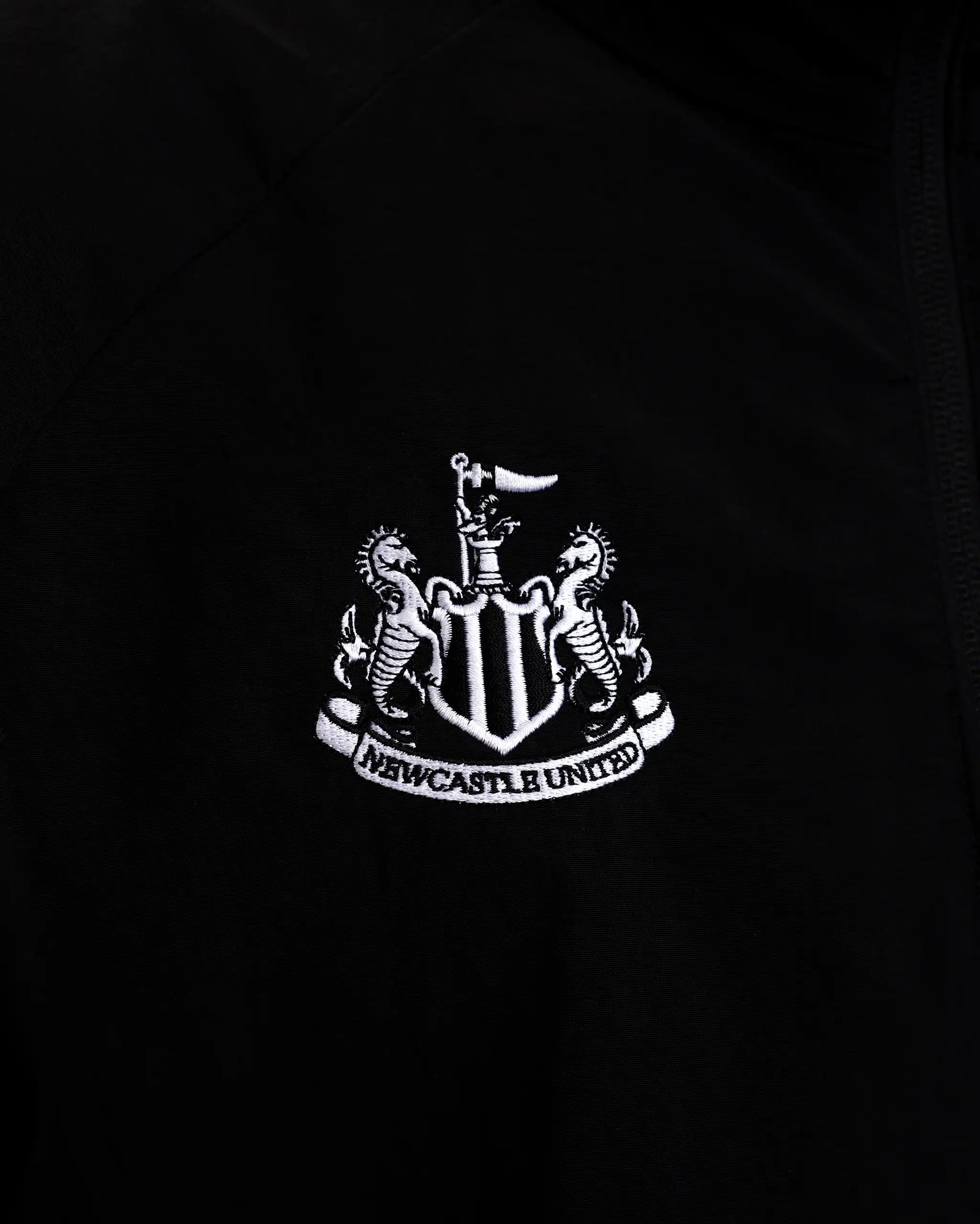 Newcastle United adidas Men's Zip Up Black Nylon Jacket