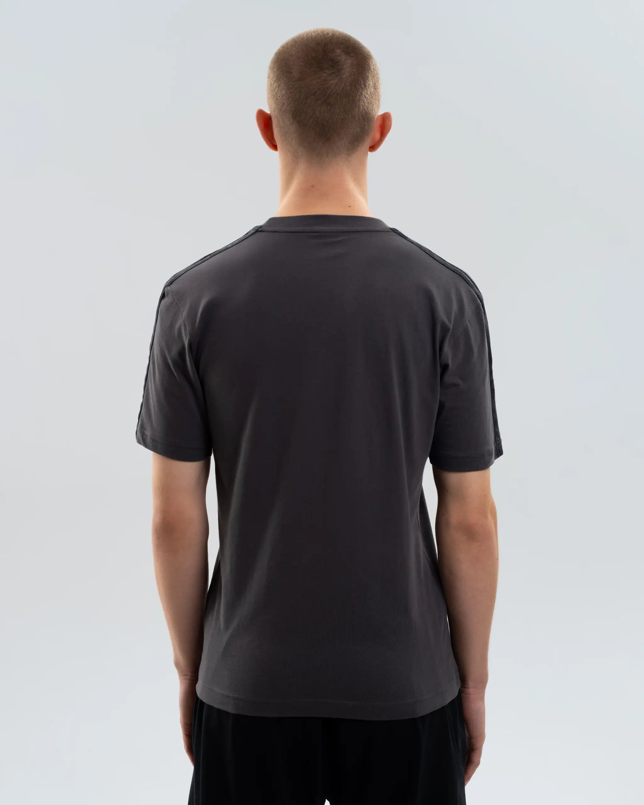 Newcastle United adidas Men's Grey 3-Stripe T-Shirt