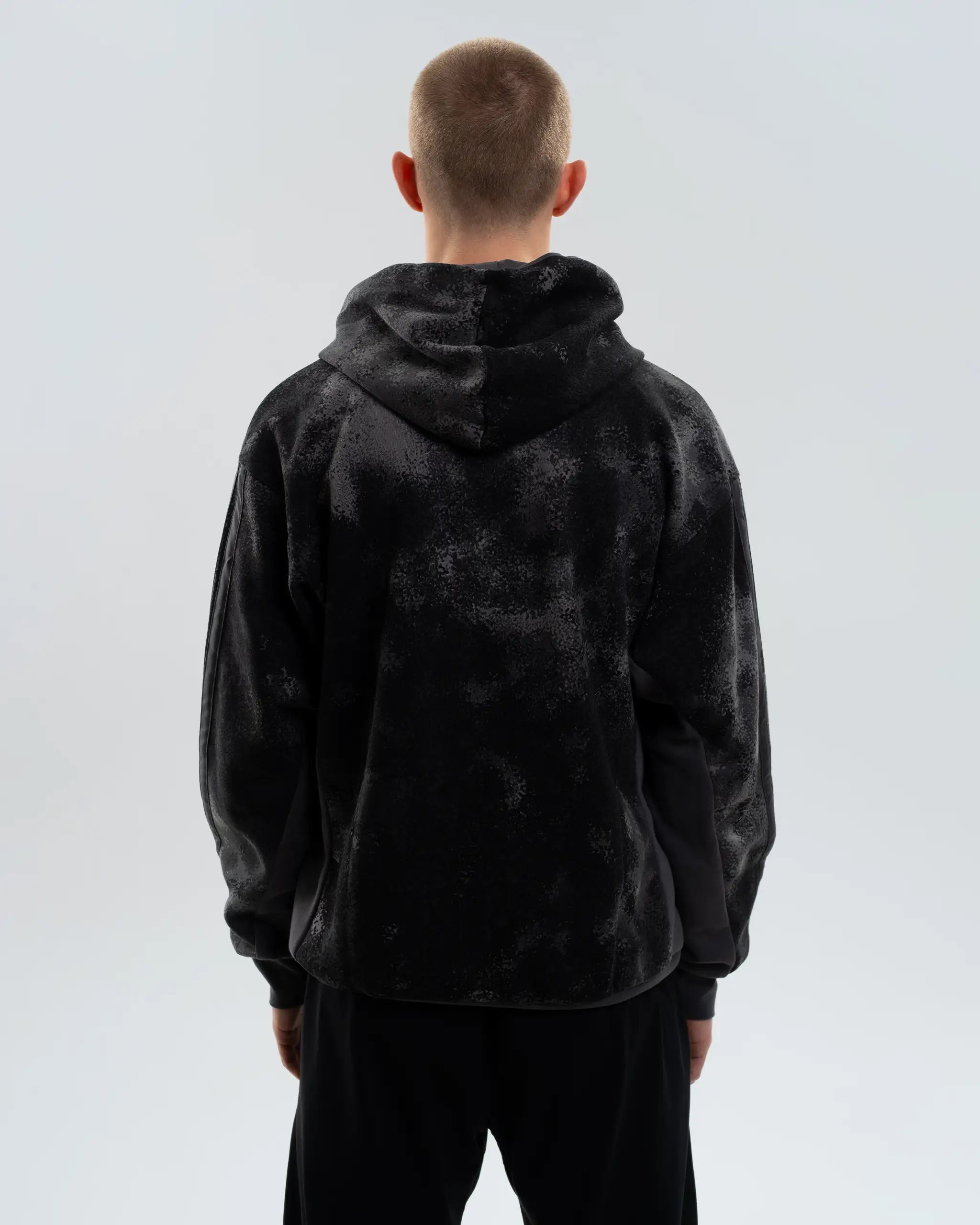 Newcastle United adidas Men's Grey Multi 3-Stripe Hoodie