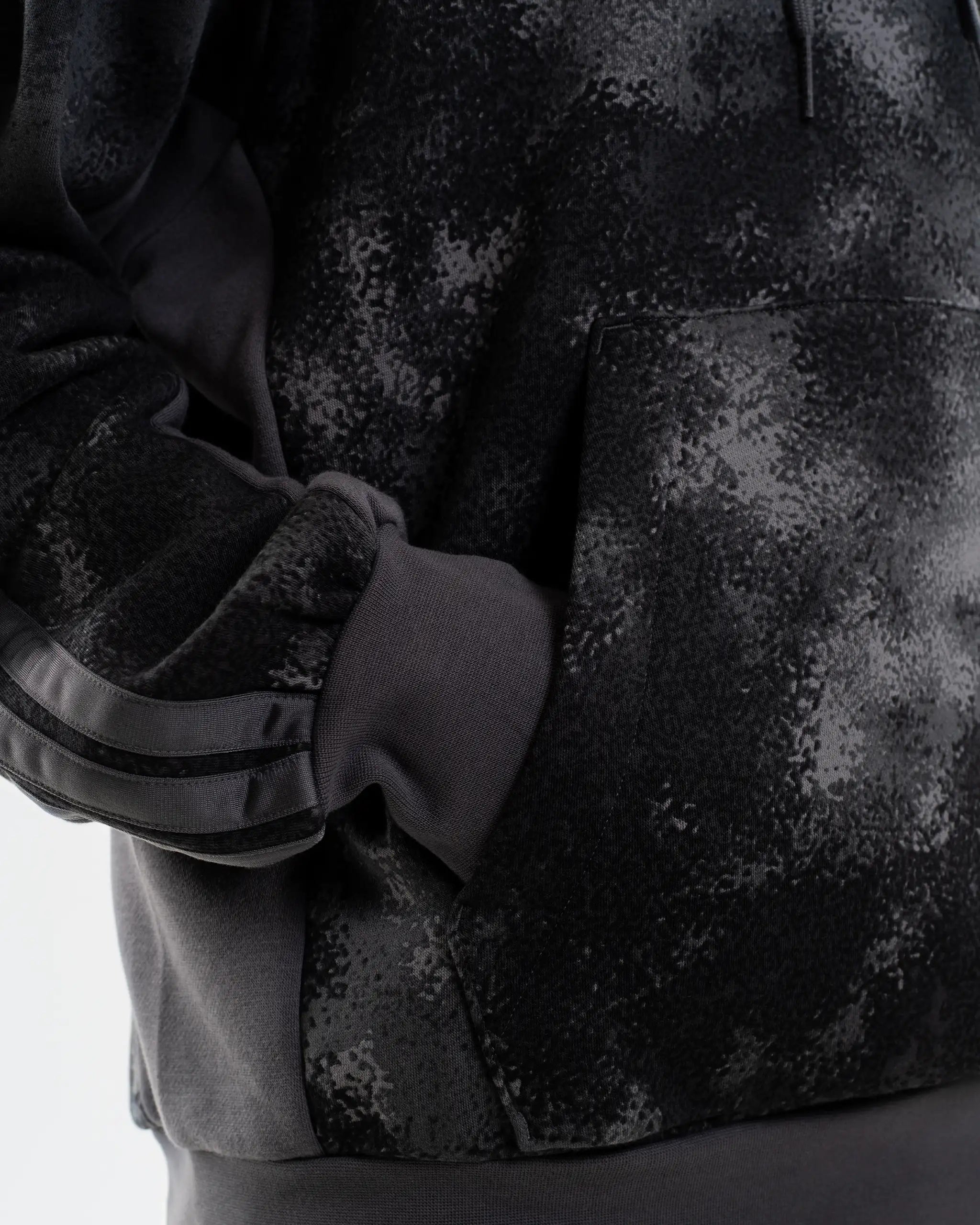 Newcastle United adidas Men's Grey Multi 3-Stripe Hoodie