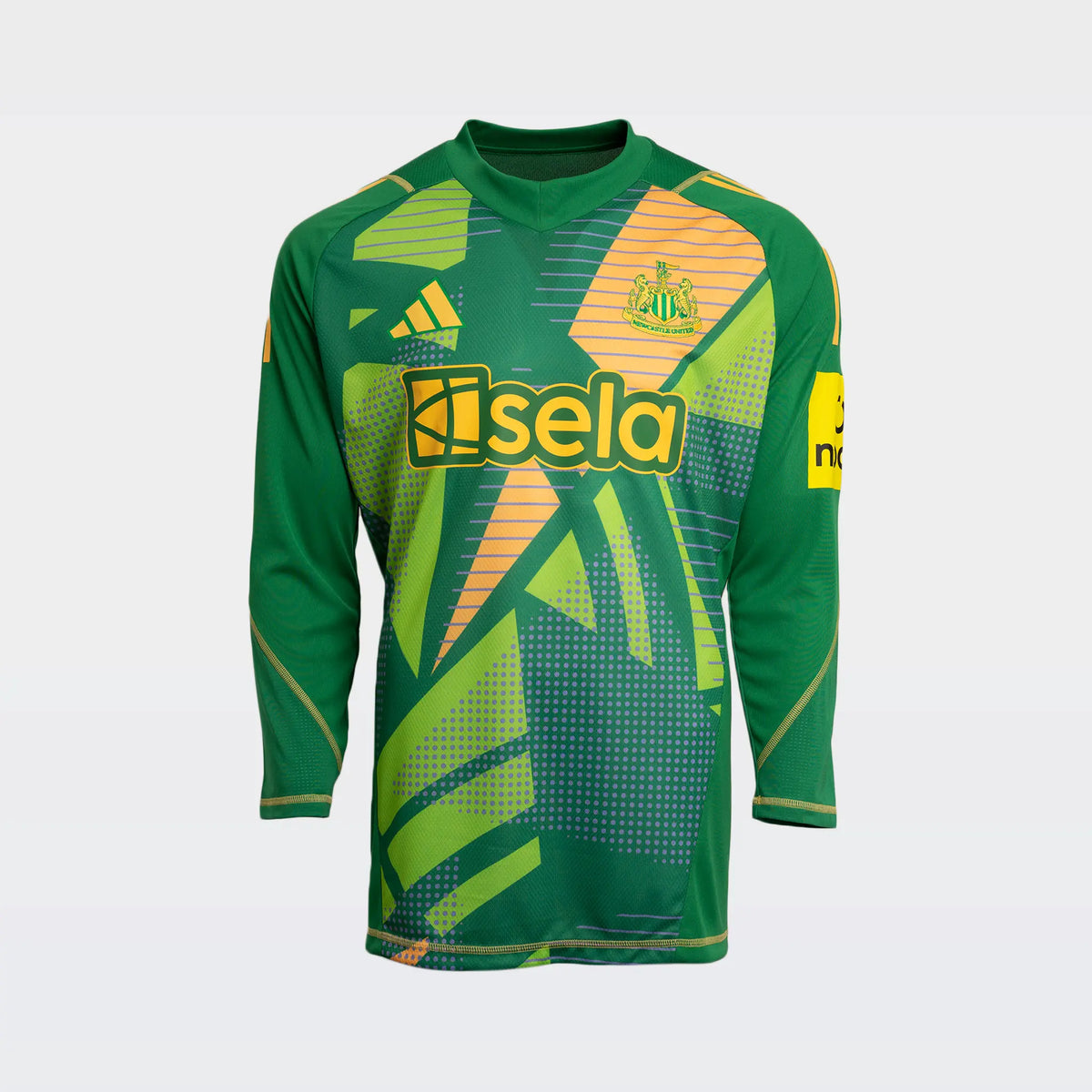 Newcastle United adidas Kids Green 24 25 Goalkeeper Long Sleeve Shirt