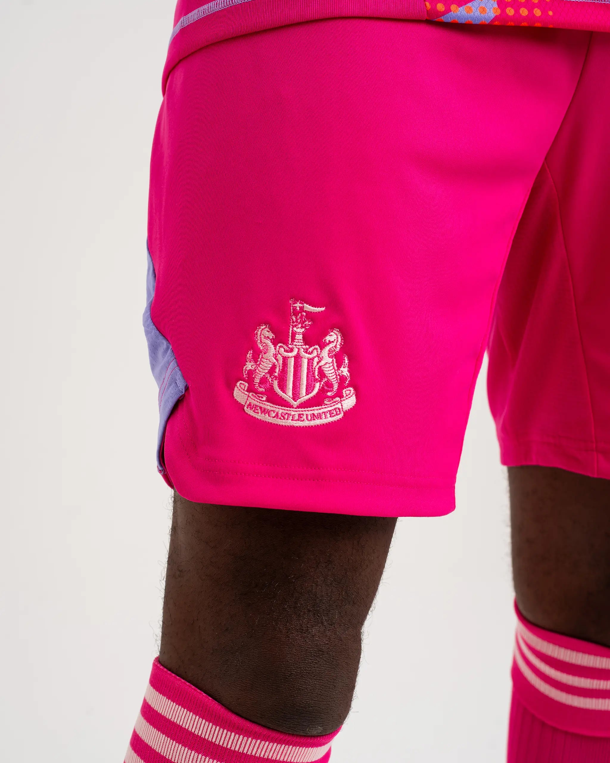 Newcastle United adidas Pink 24 25 Goalkeeper Shorts