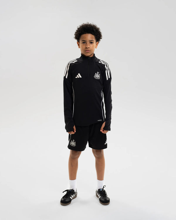 Newcastle United adidas 25/26 Coach's Black Edition Kids' 1/4 Zip Training Top