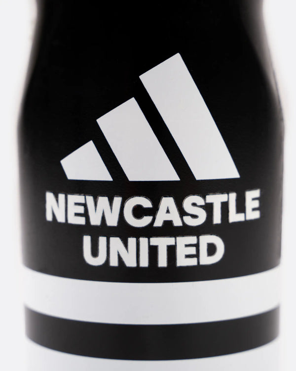 Newcastle United adidas Black 3-Stripe Water Bottle