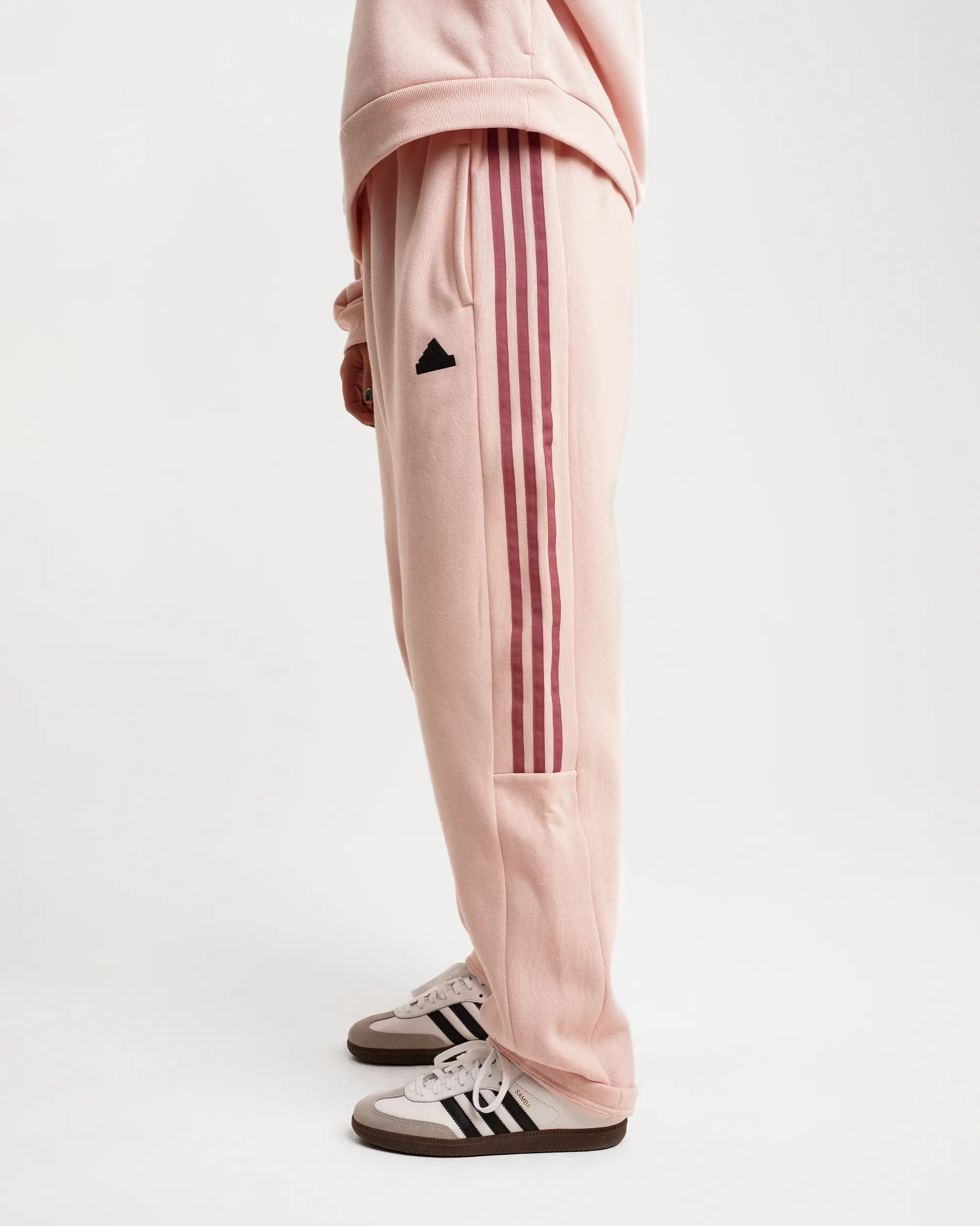 Pink adidas joggers womens sale