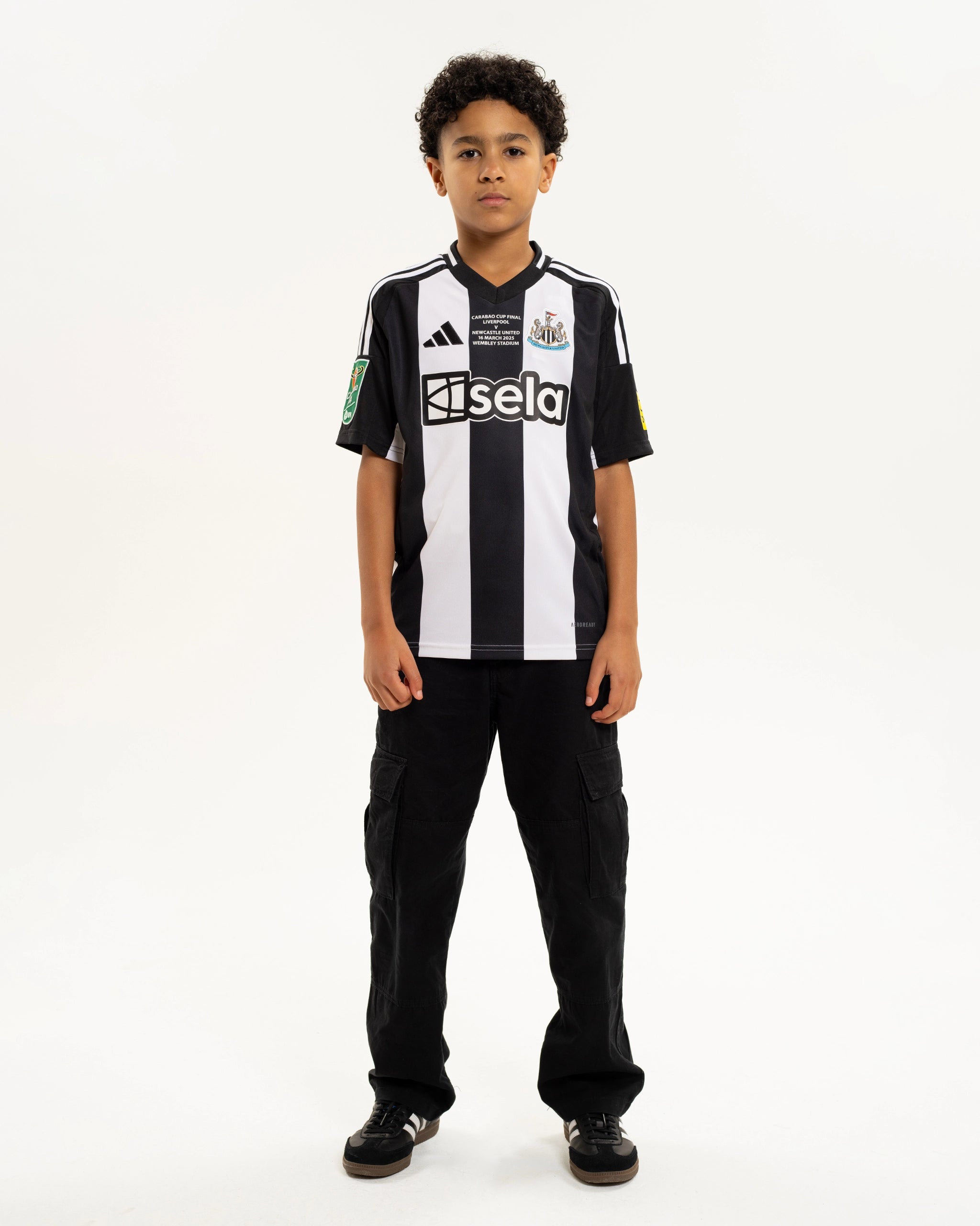 Newcastle United adidas Kids' Carabao Cup 2025 Winners Shirt