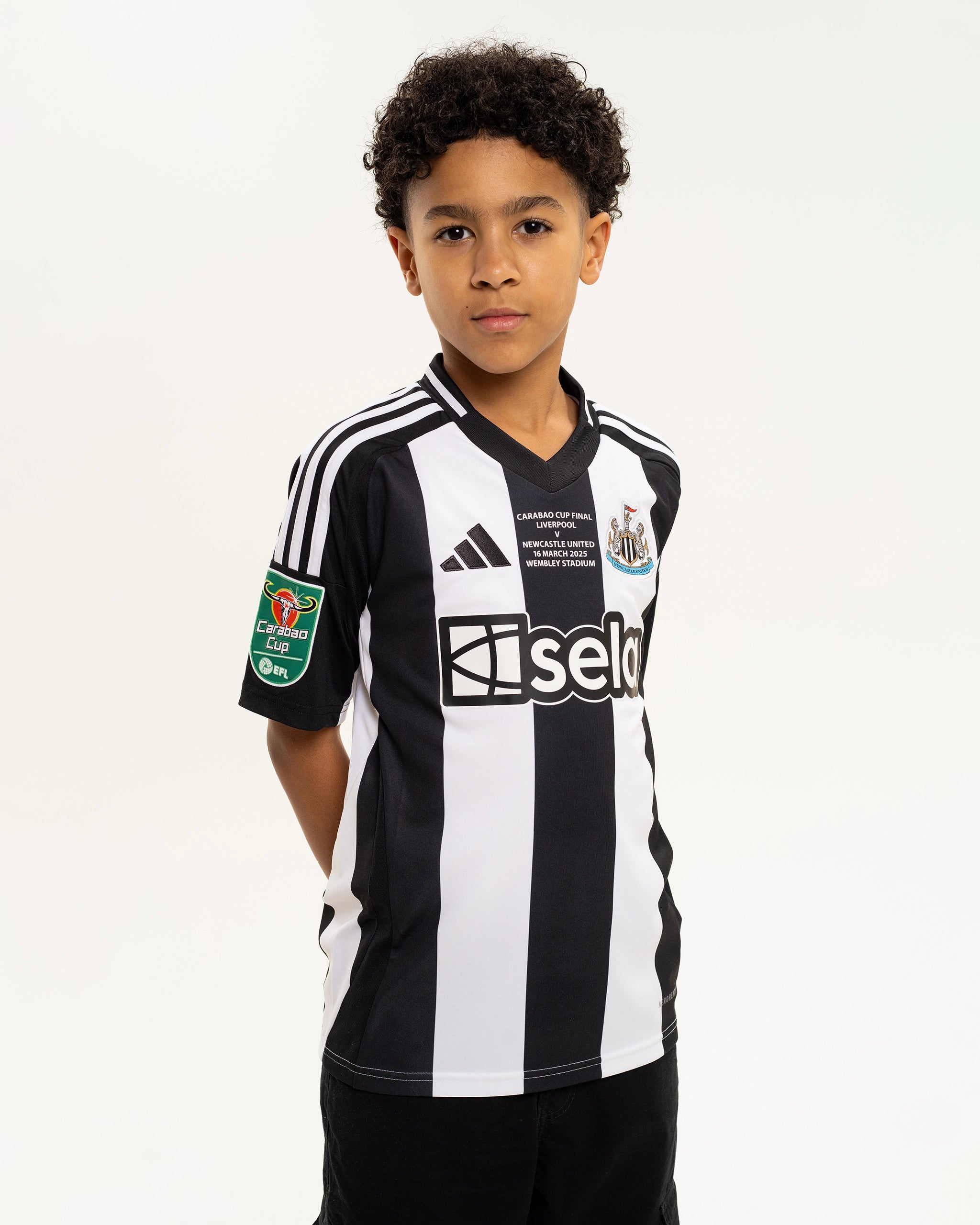 Newcastle United adidas Kids' Carabao Cup 2025 Winners Shirt