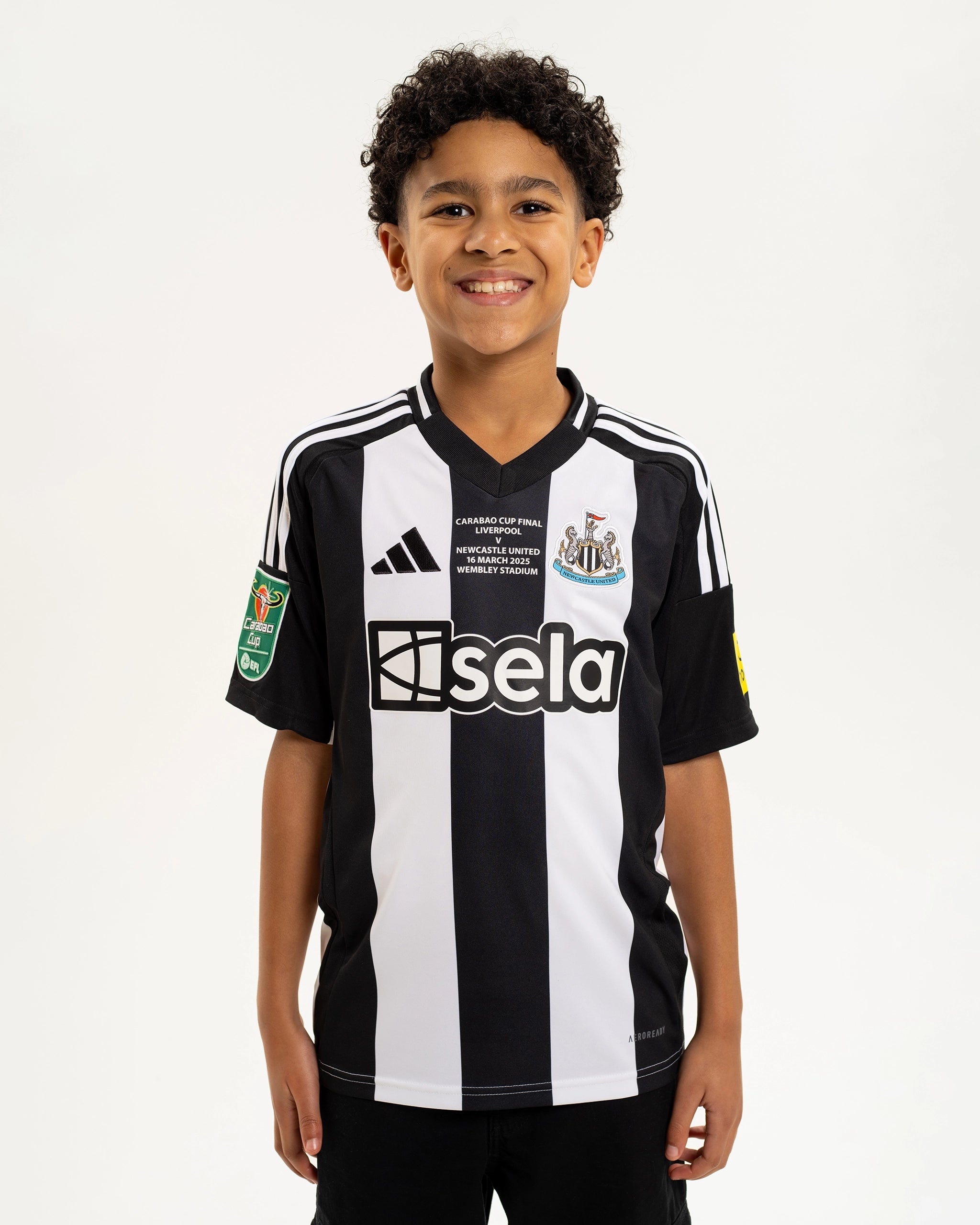 Newcastle United adidas Kids' Carabao Cup 2025 Winners Shirt