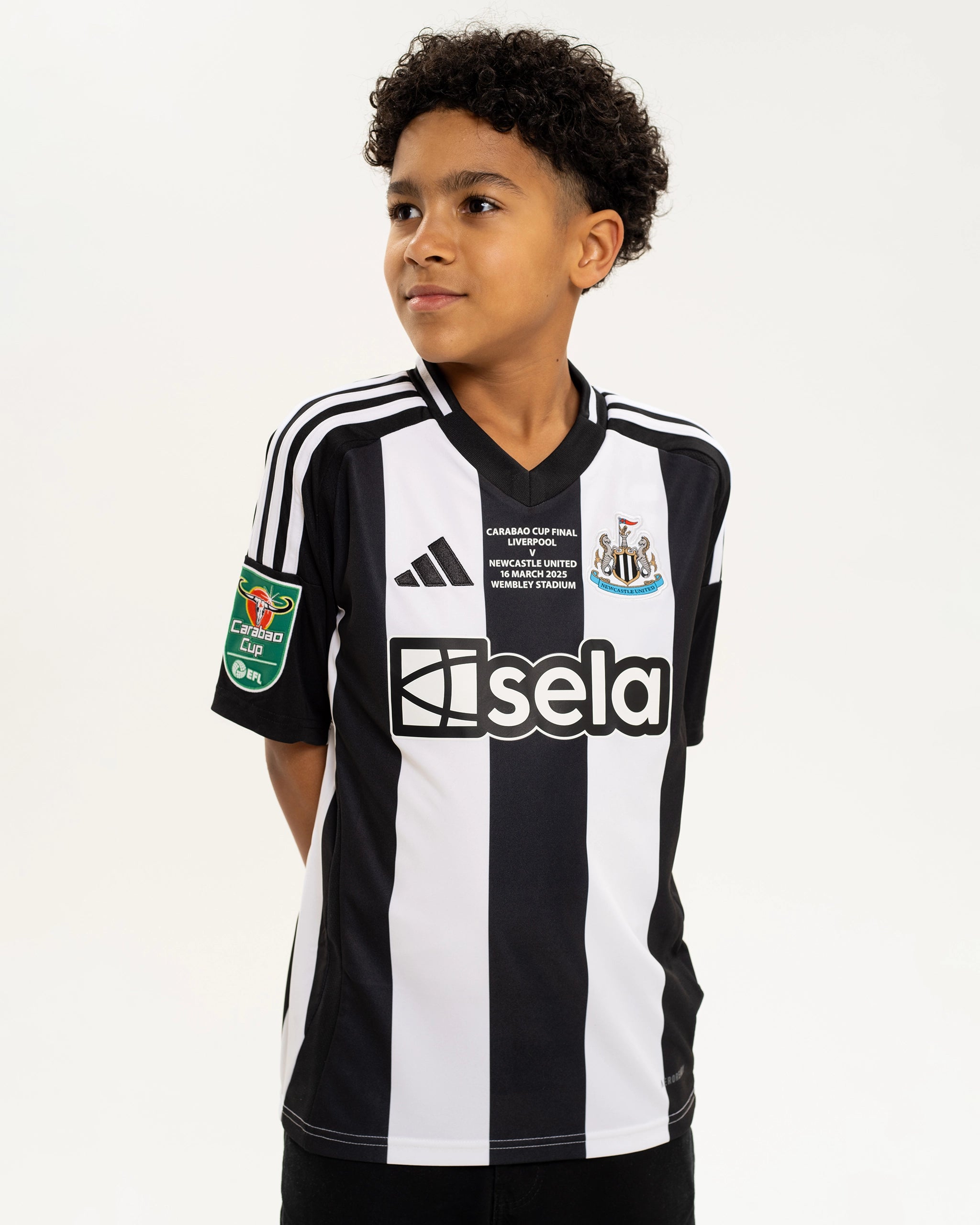 Newcastle United adidas Kids' Carabao Cup 2025 Winners Shirt