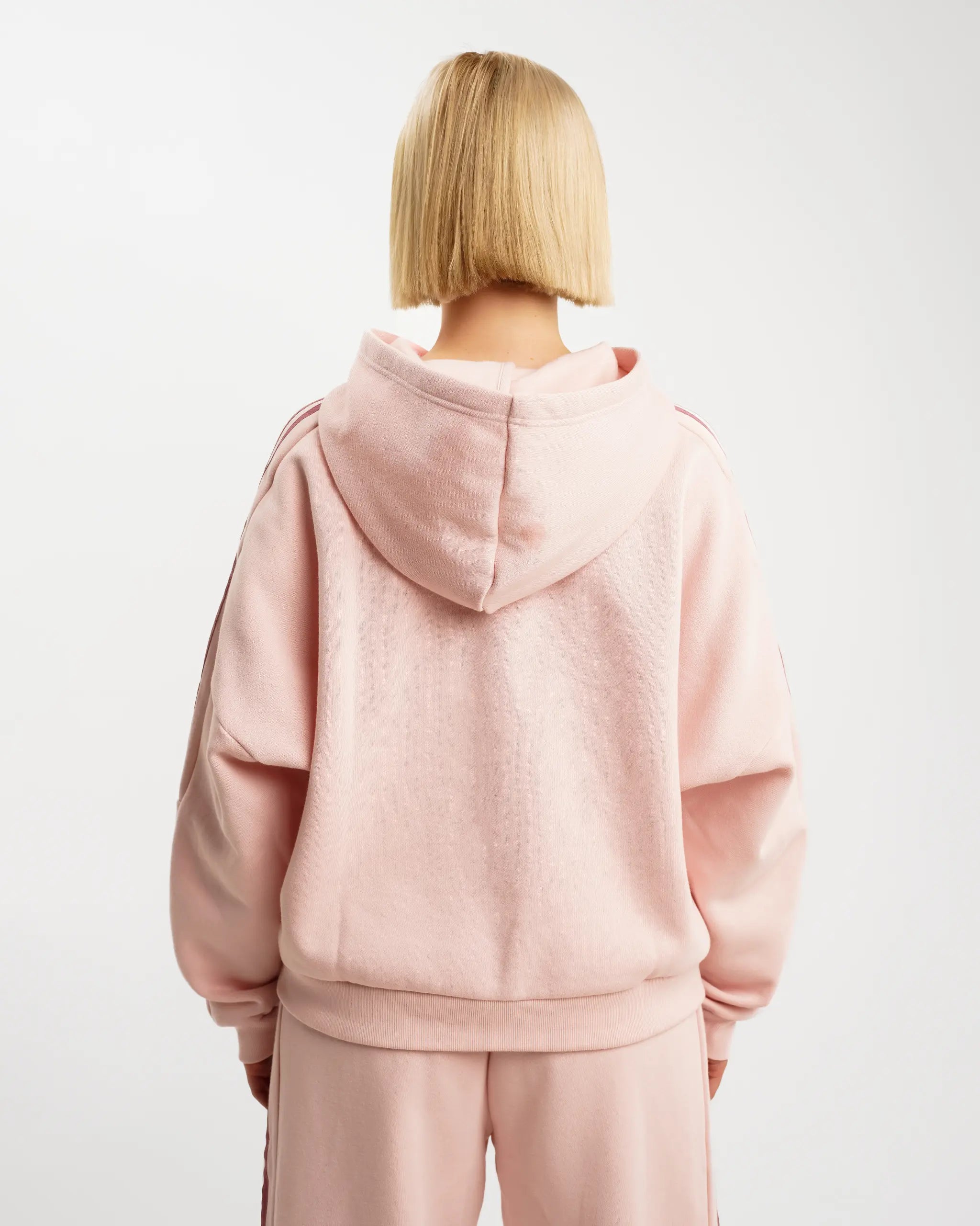 Pink fleece hoodie women's sale