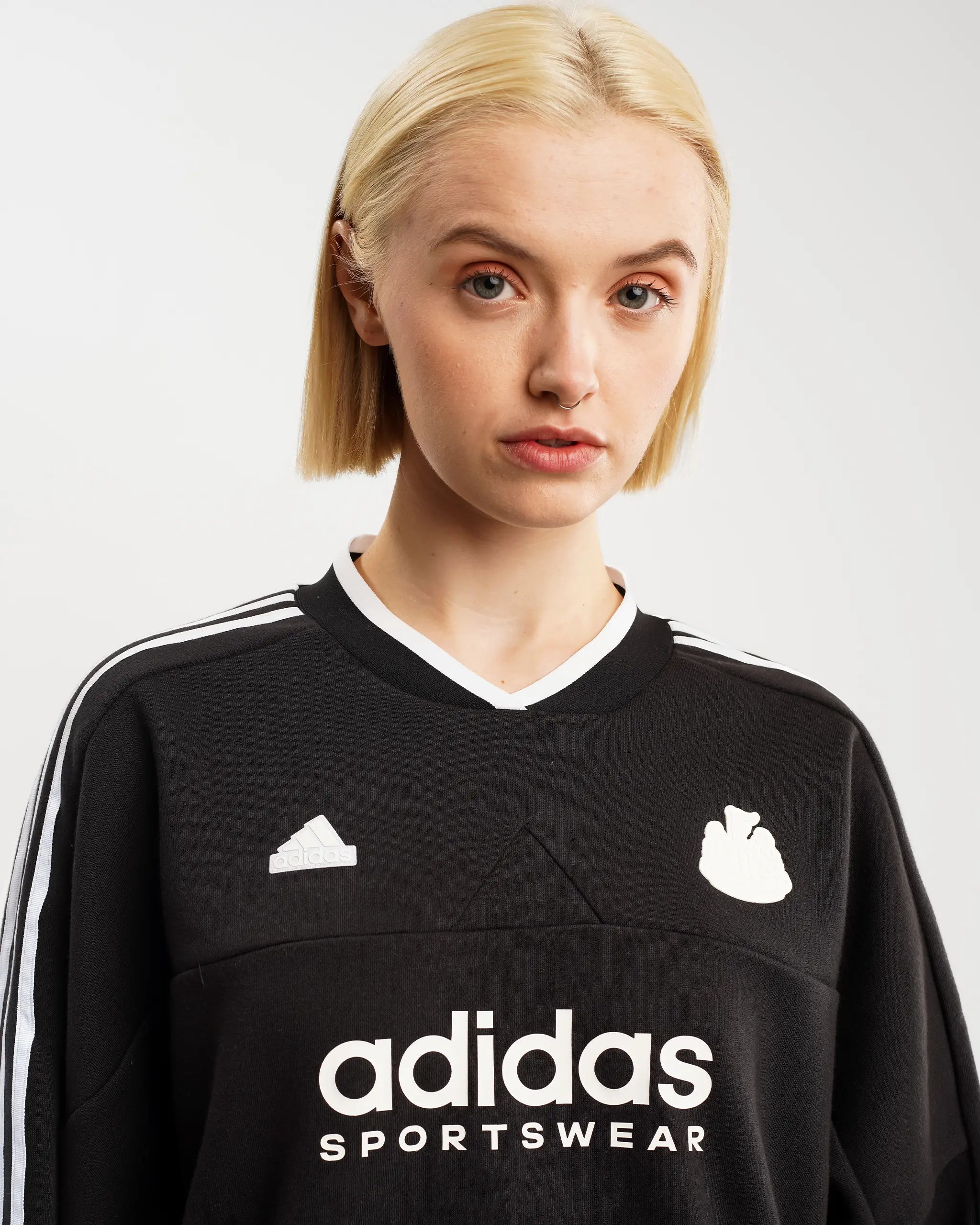 Newcastle United adidas Women's Tiro Cut 3-Stripes Fleece Sweatshirt