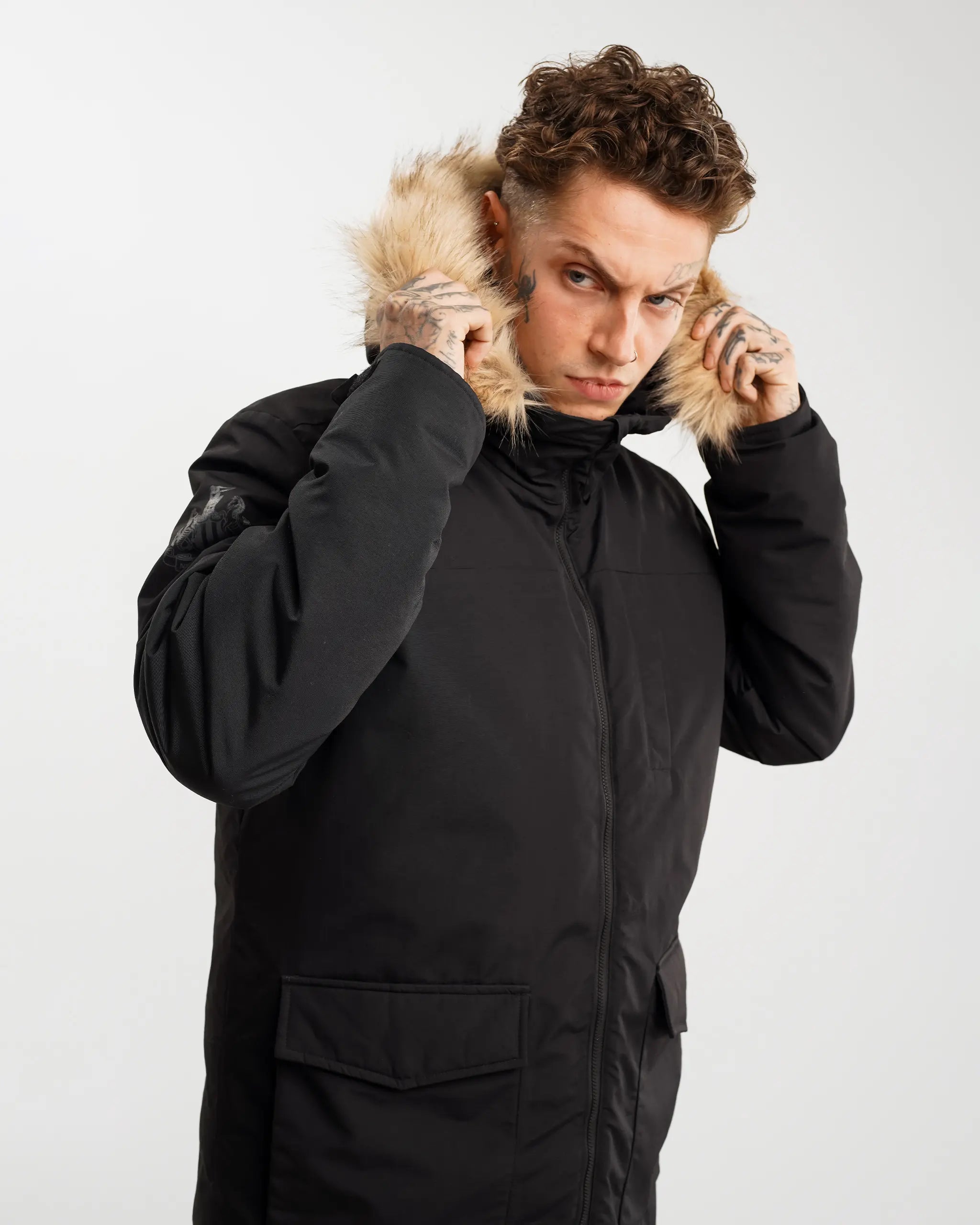 Adidas fur jacket mens on sale