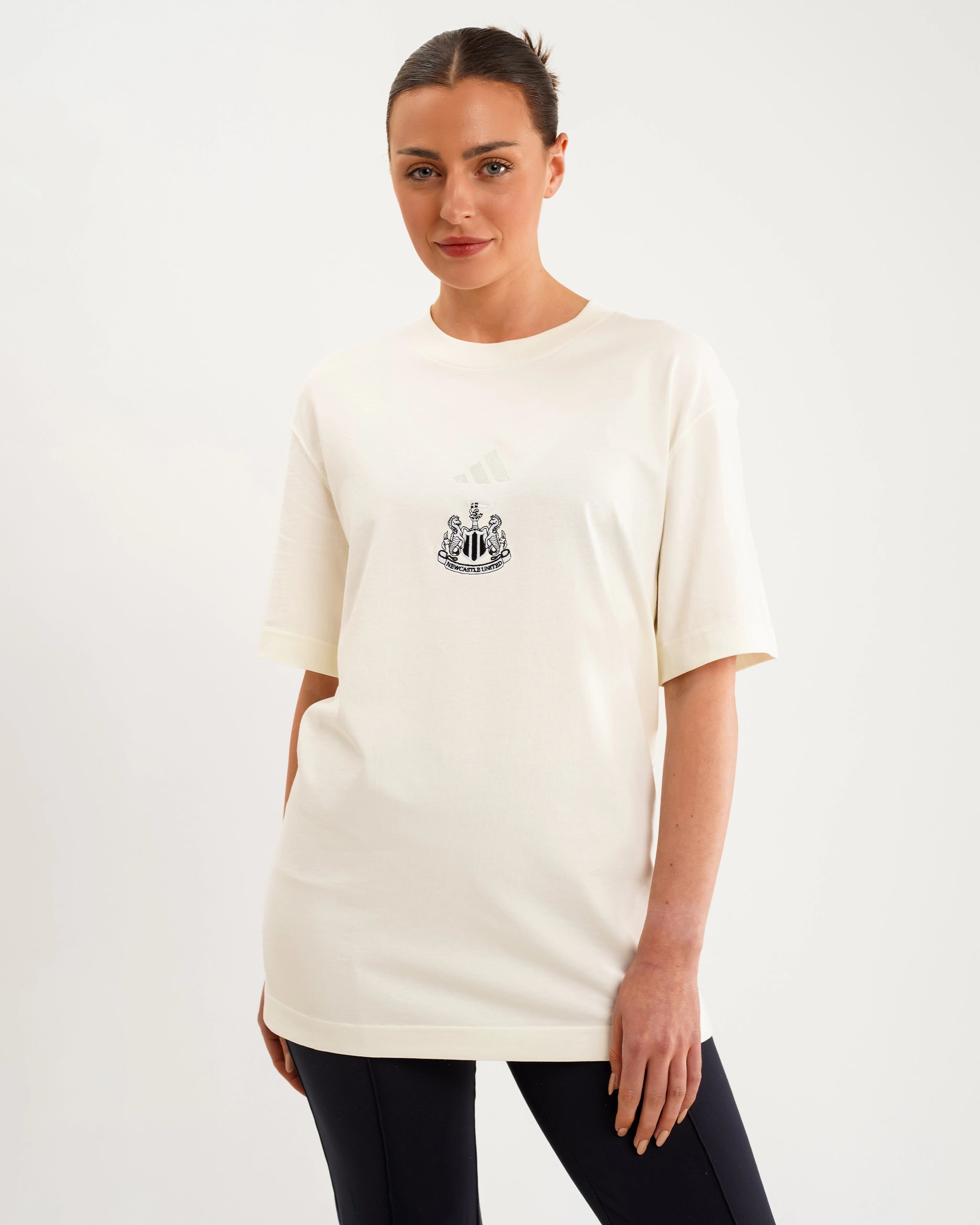 Newcastle United adidas Women's All SZN Off White Loose Tee