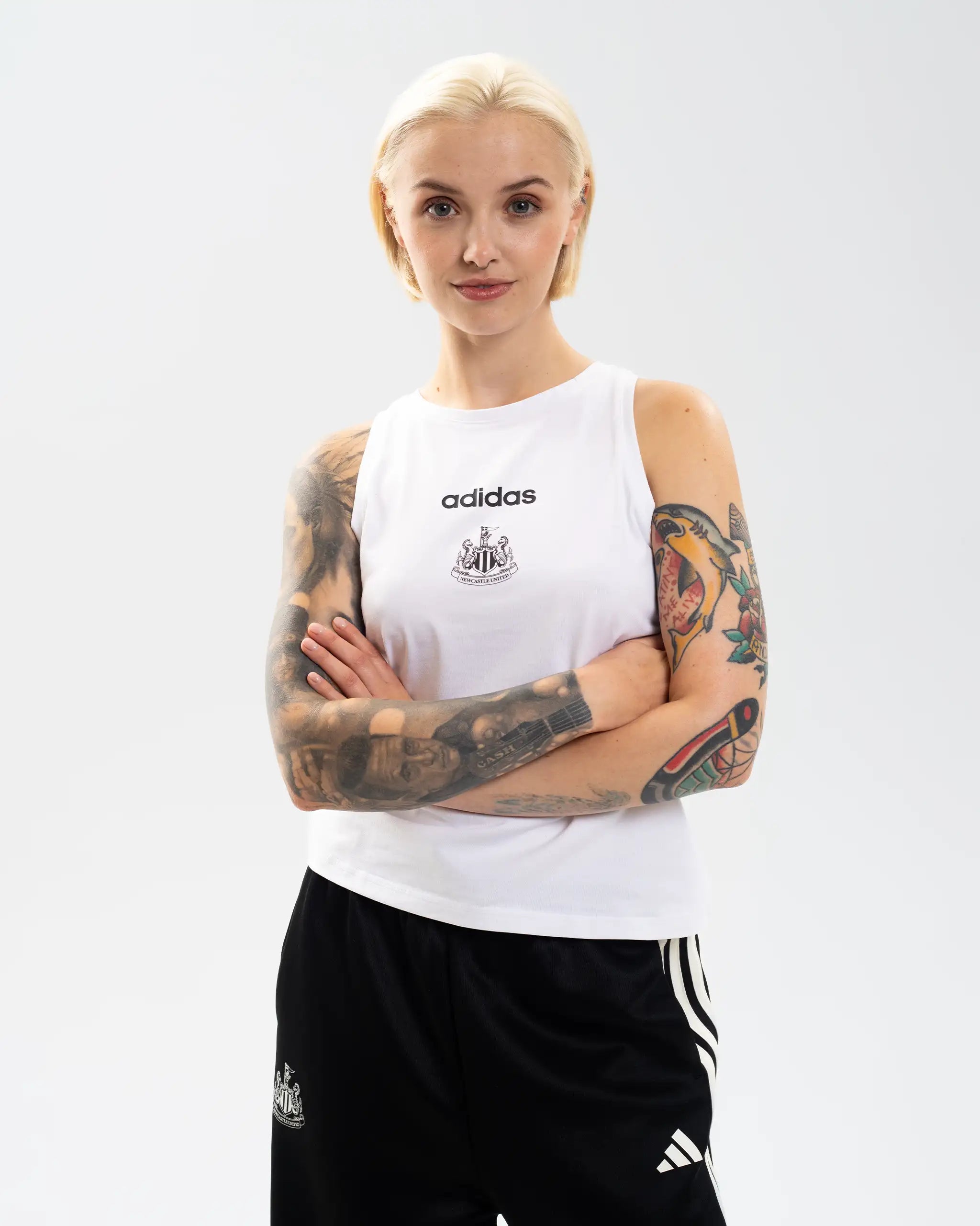Newcastle United adidas Women's White Vest